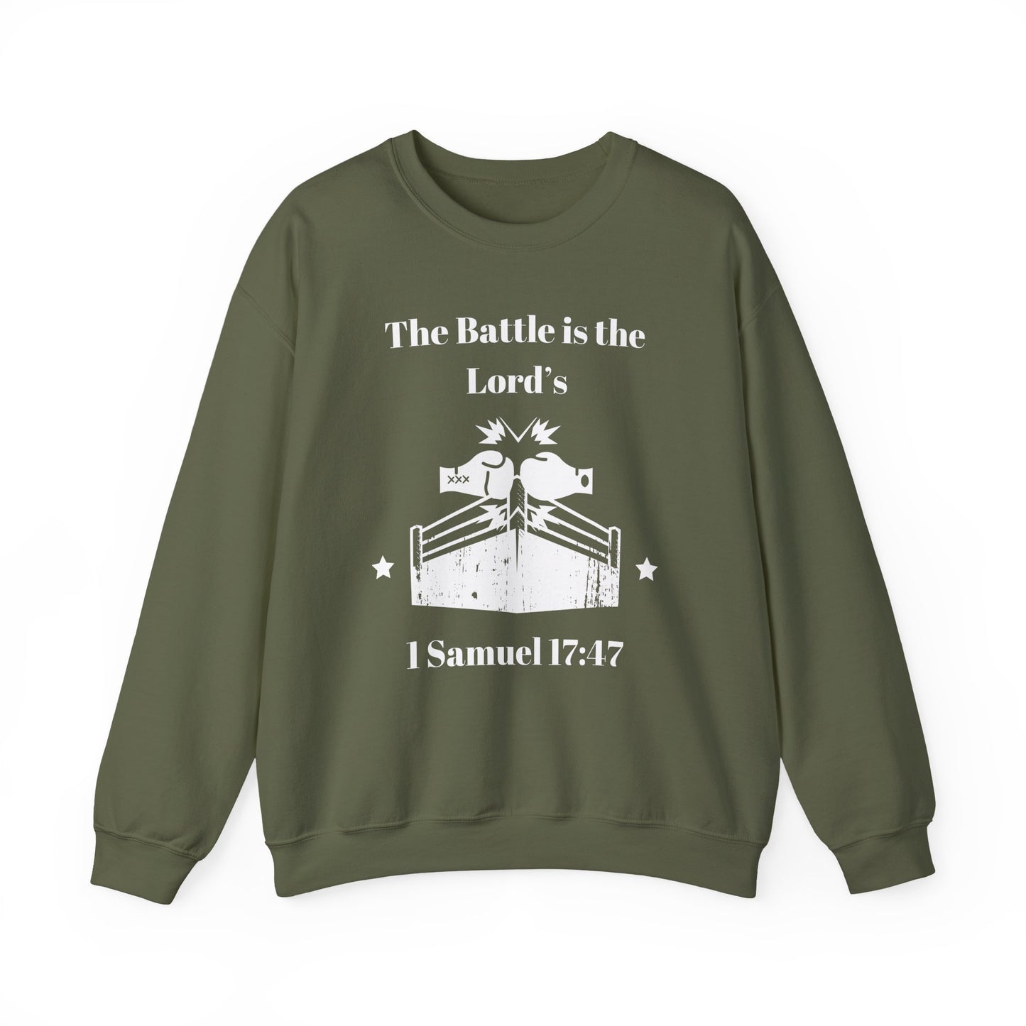 Men's Sweatshirt - The Battle Is The Lord's