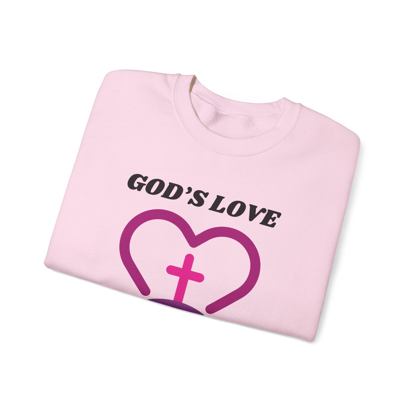 God's Love The Limit Does Not Exist Heavy Blend™ Crewneck Sweatshirt