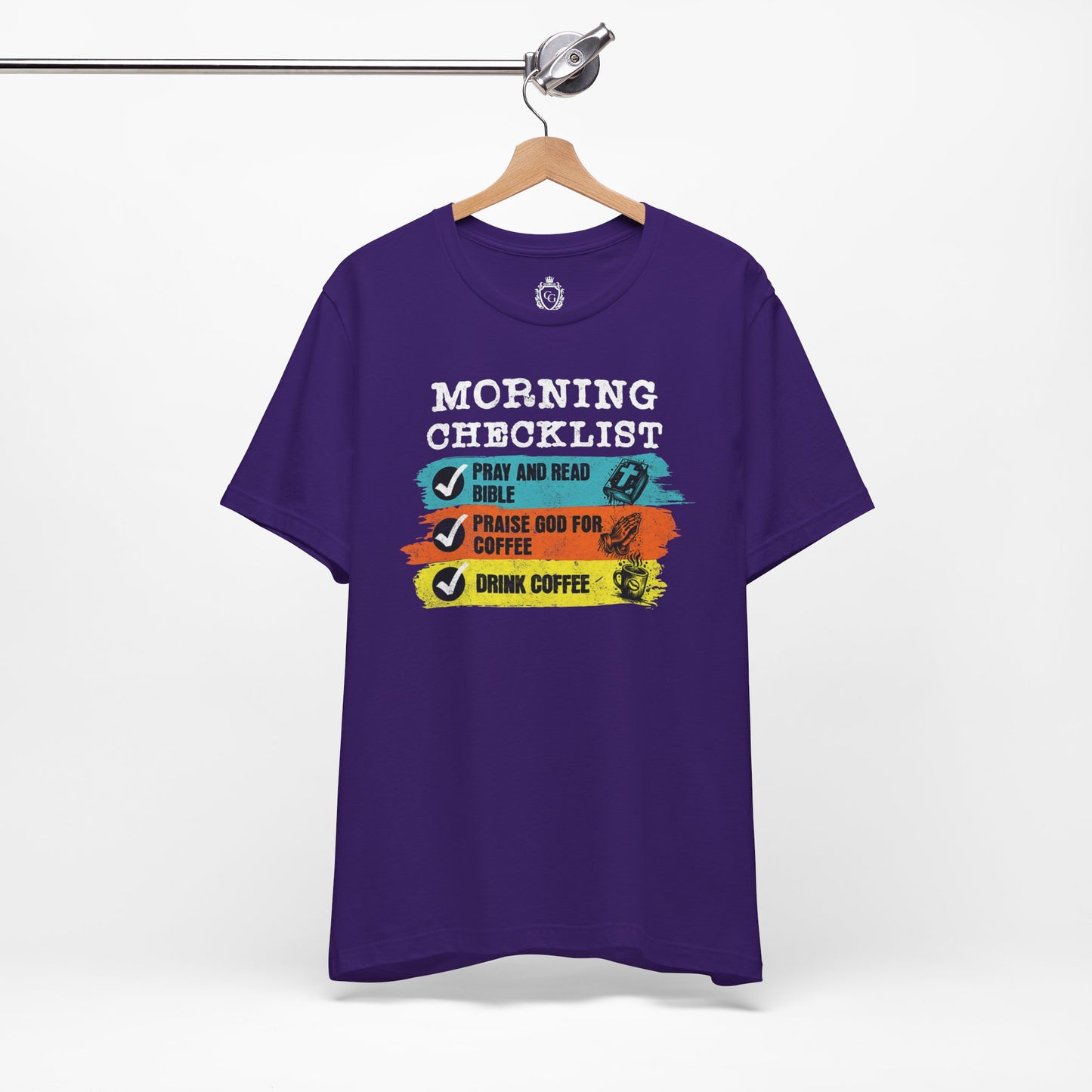 Morning Checklist Jersey Short Sleeve Tee