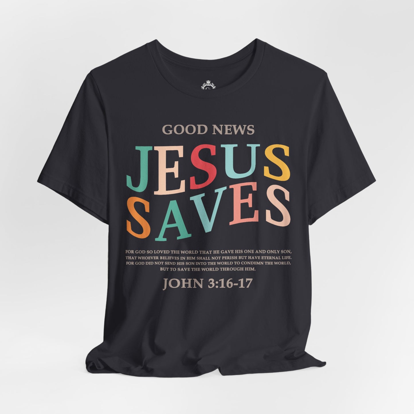 Jesus Saves Jersey Short Sleeve Tee