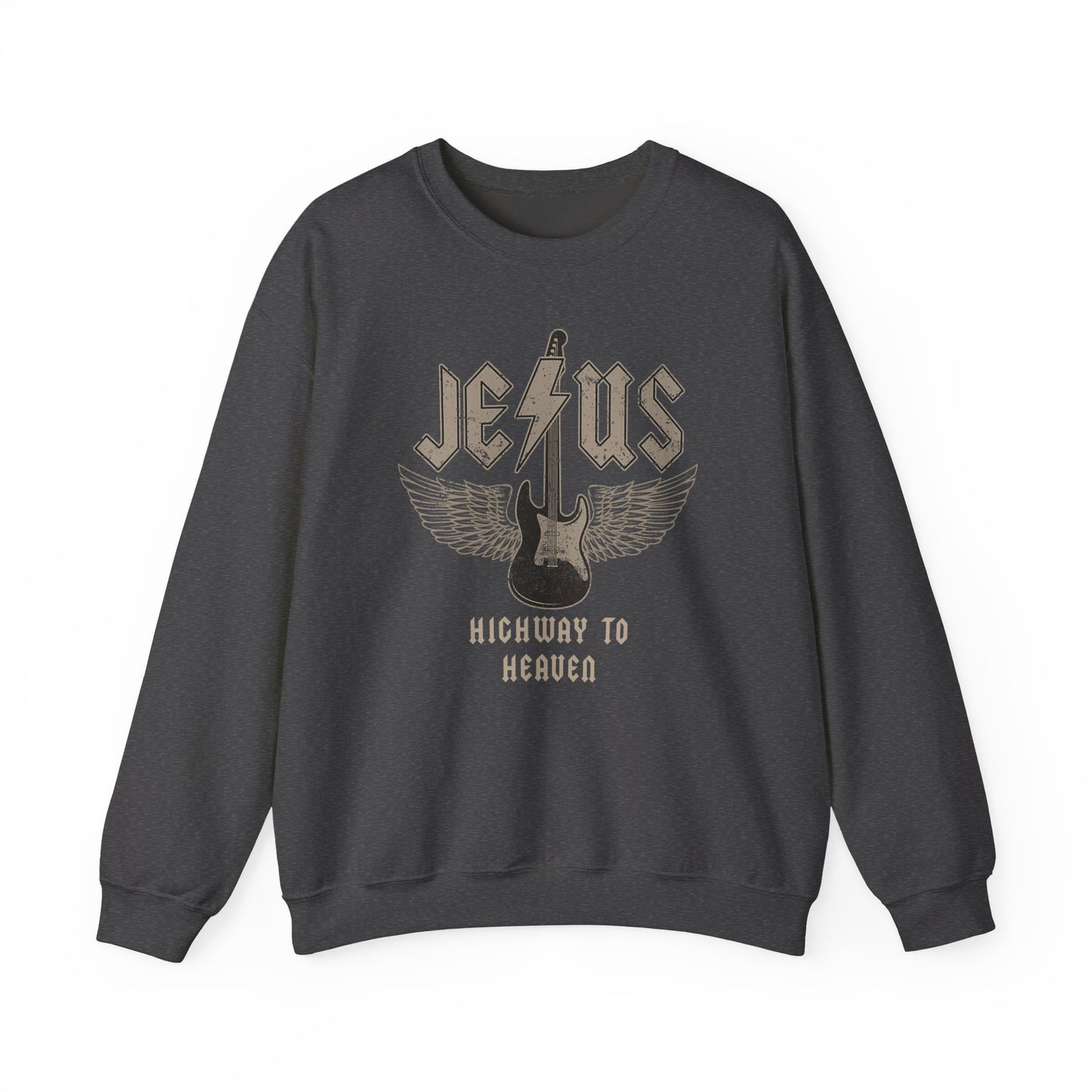 Men's Sweatshirt - Jesus Highway To Heaven