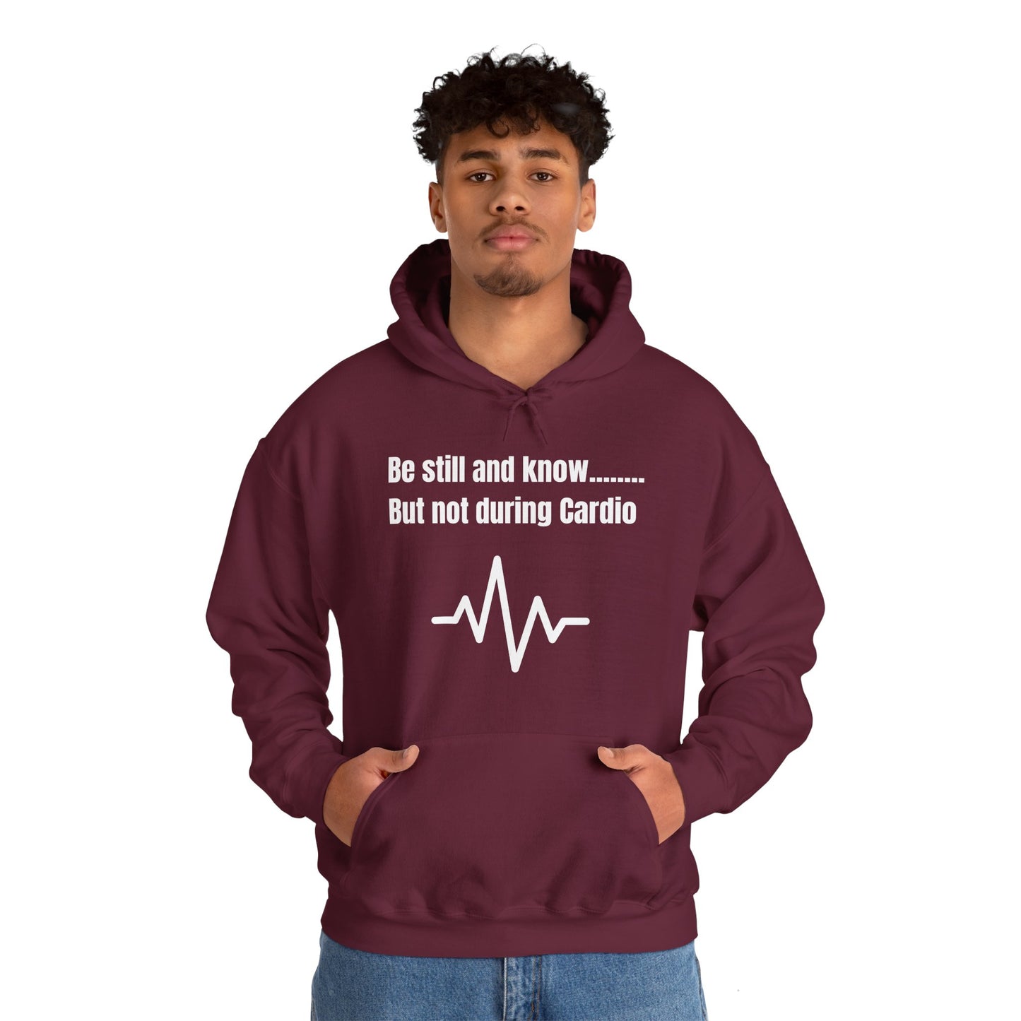 Be Still And Know But Not During Cardio Heavy Blend™ Hooded Sweatshirt