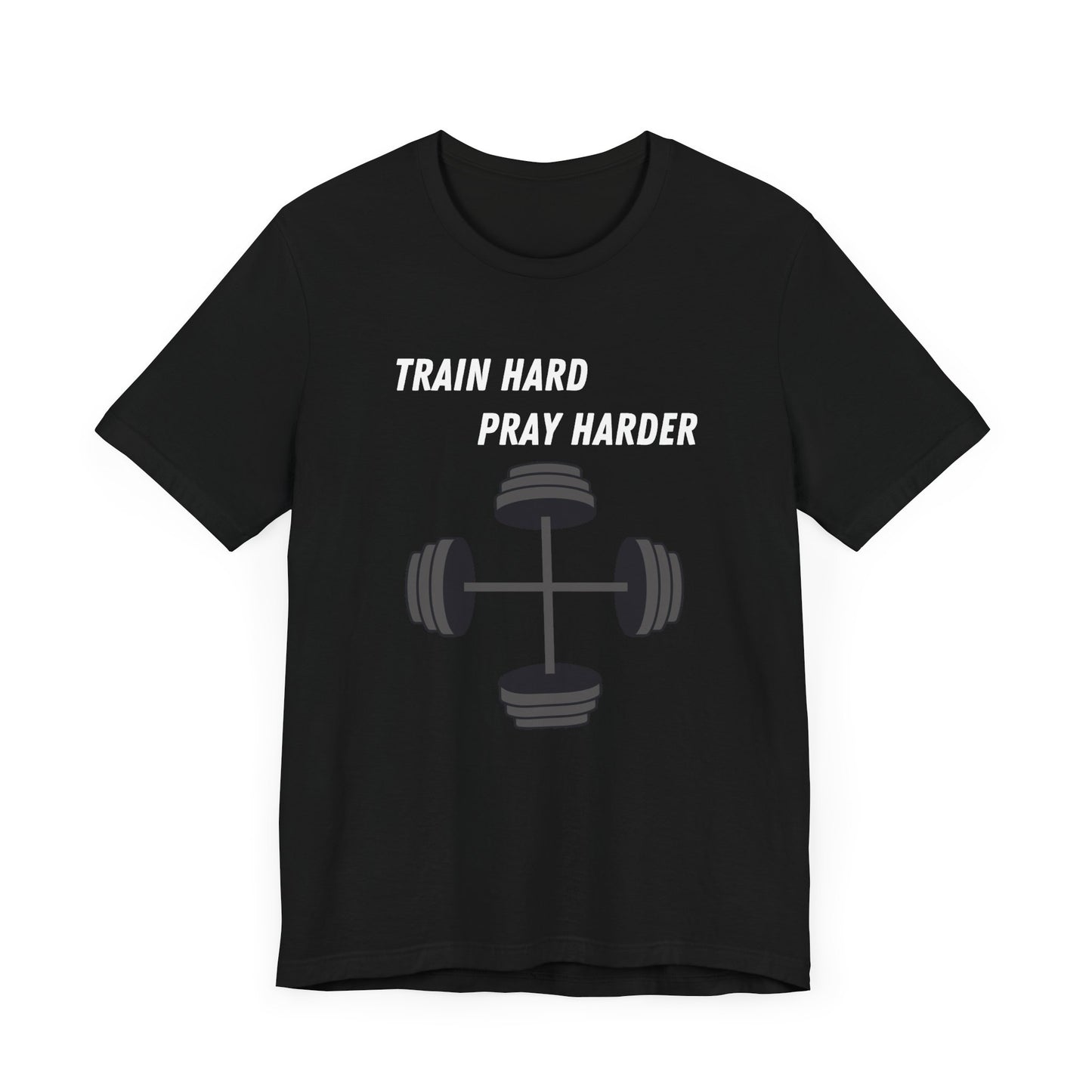 Train Hard Pray Harder Jersey Short Sleeve Tee