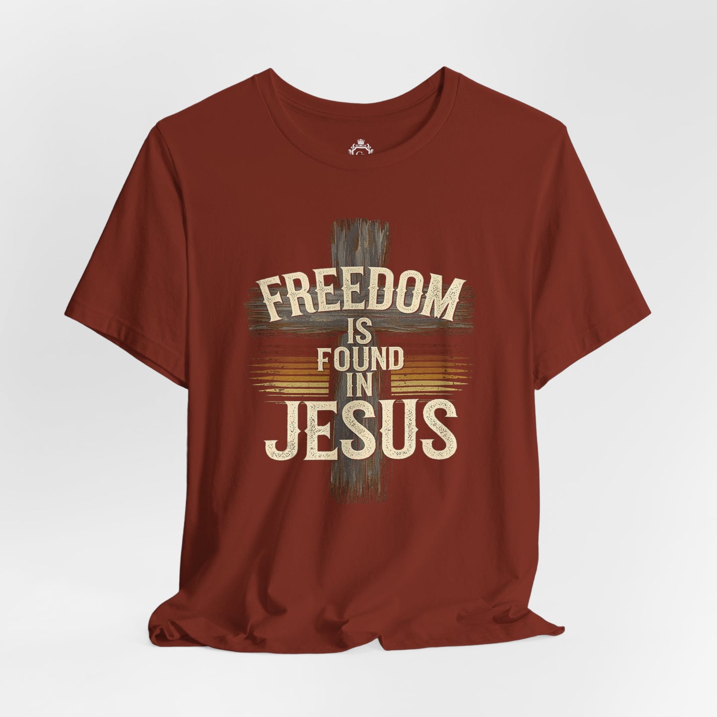 Freedom in found in Jesus Jersey Short Sleeve Tee