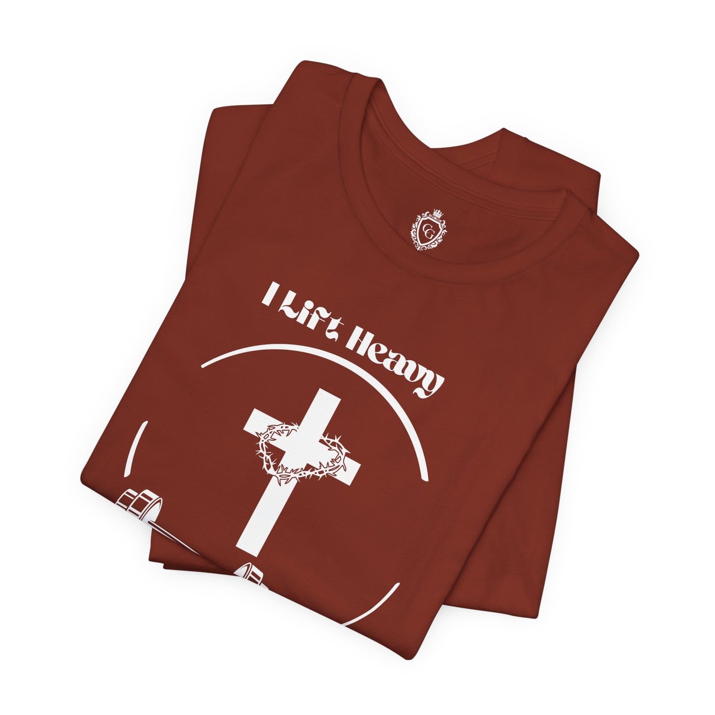 I Lift Heavy But He Lifted Heavier Jersey Short Sleeve Tee