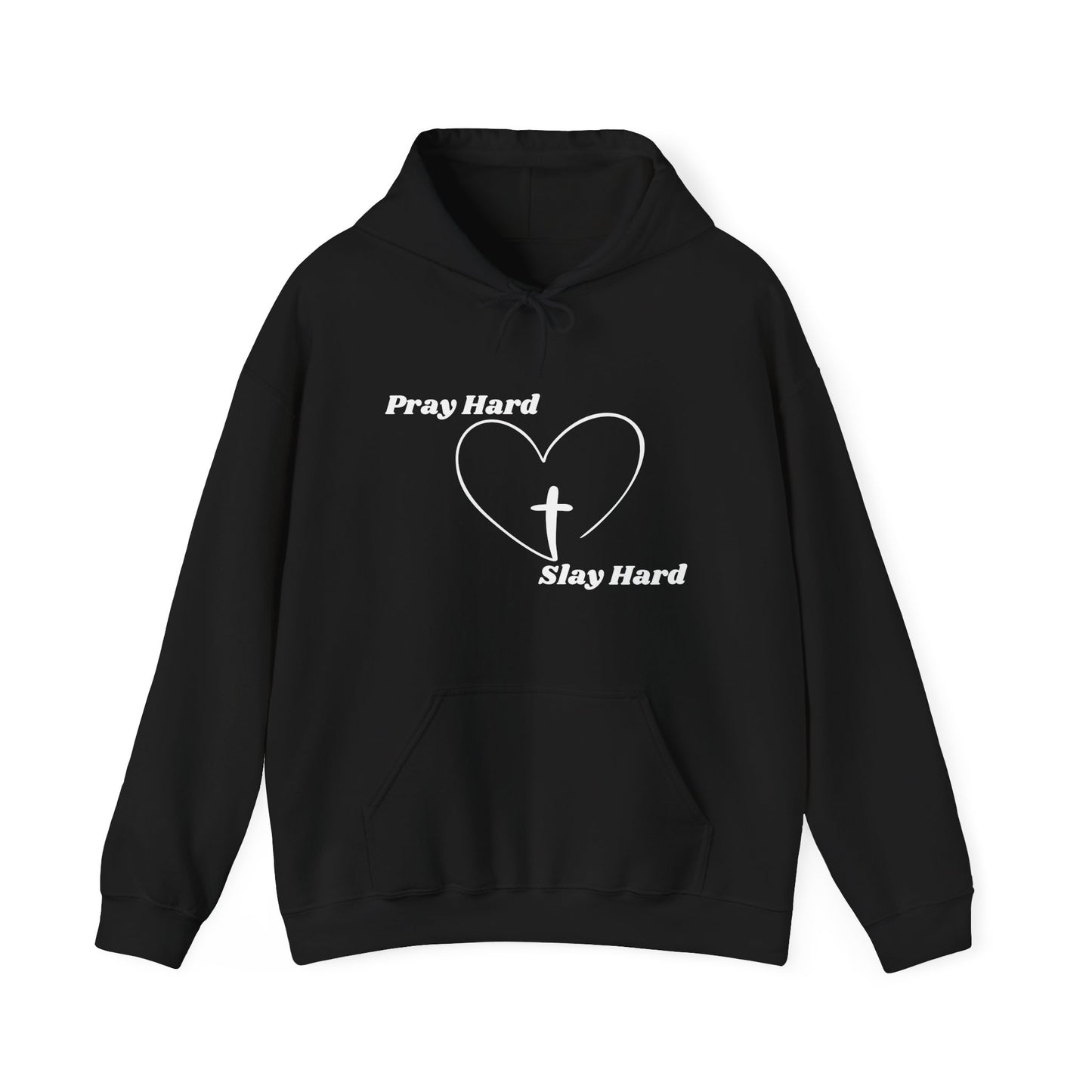 Pray Hard Slay Hard Heavy Blend™ Hooded Sweatshirt