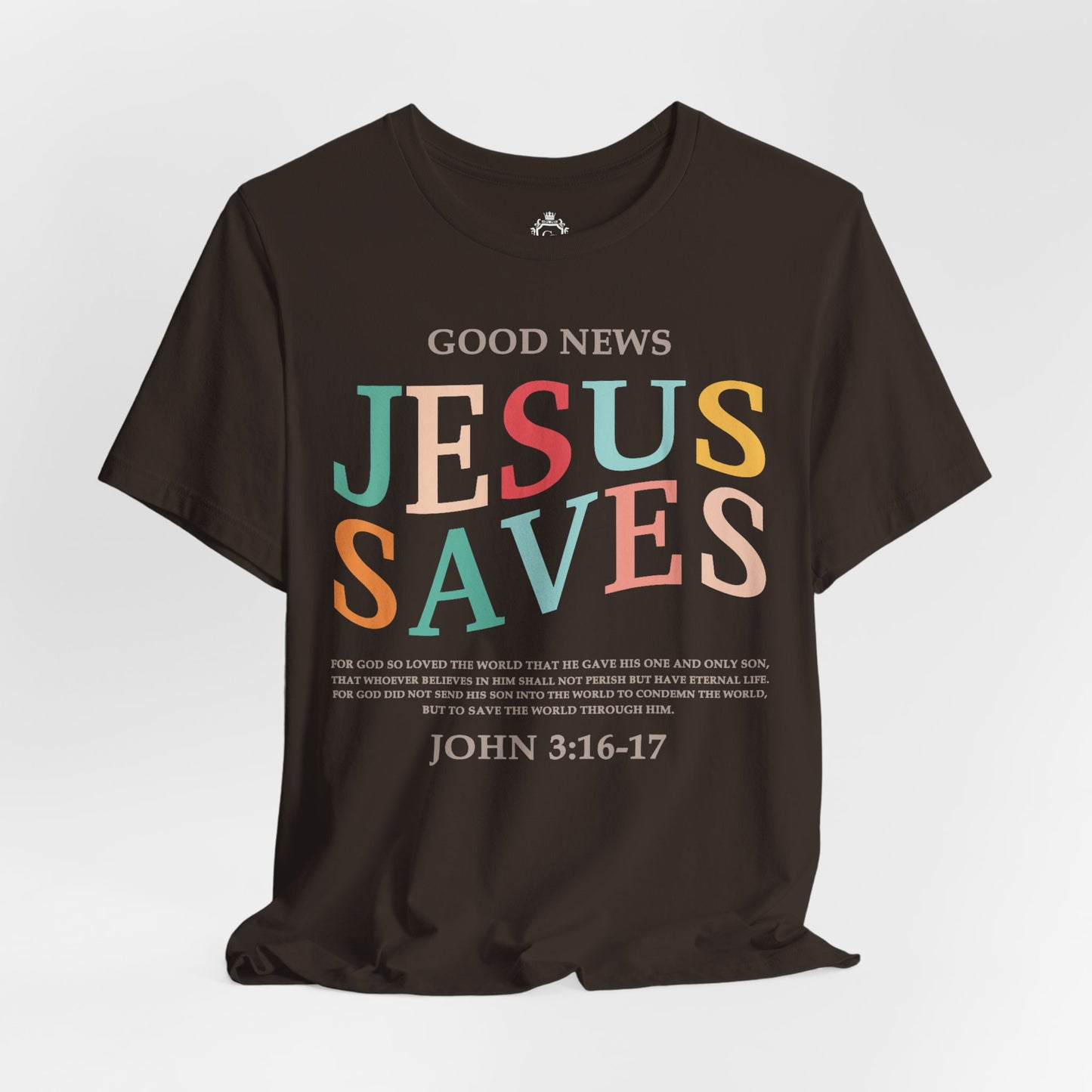 Jesus Saves Jersey Short Sleeve Tee