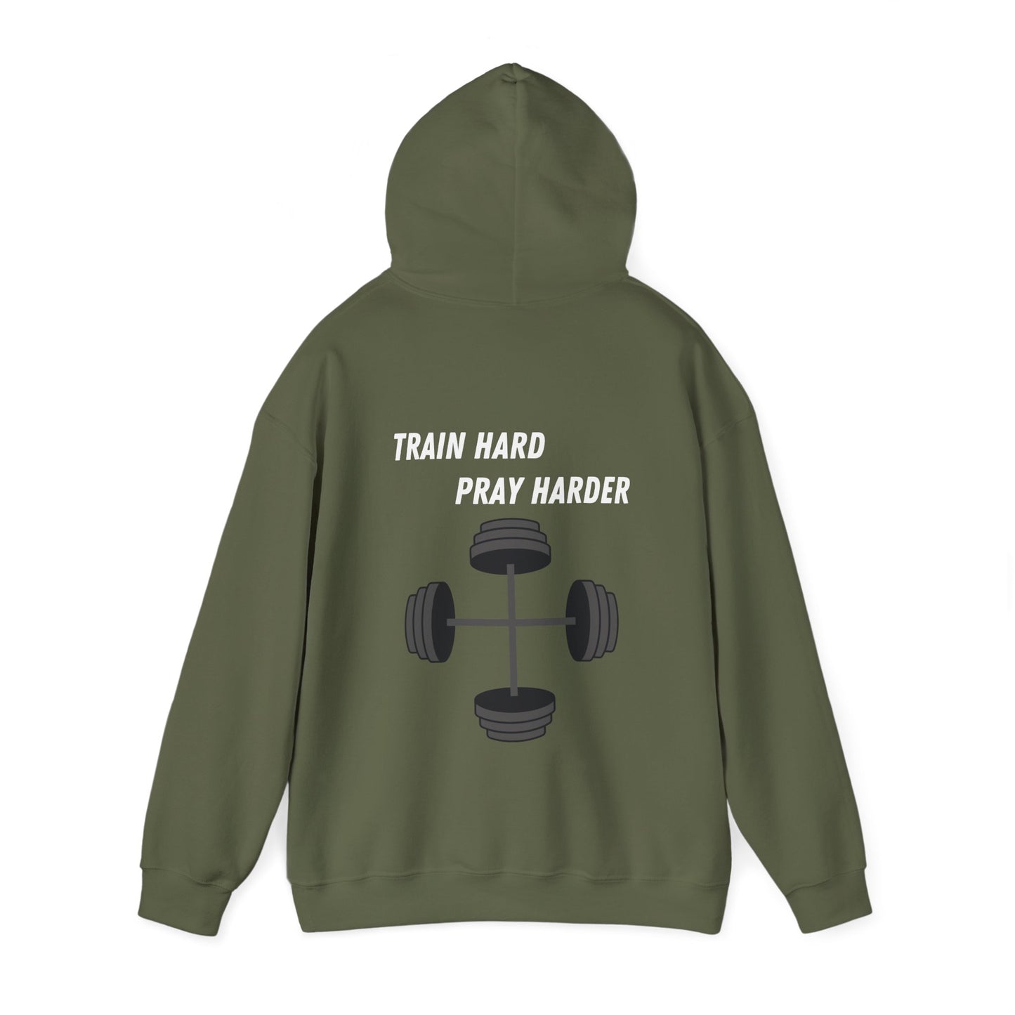 Train Hard Pray Harder Heavy Blend™ Hooded Sweatshirt