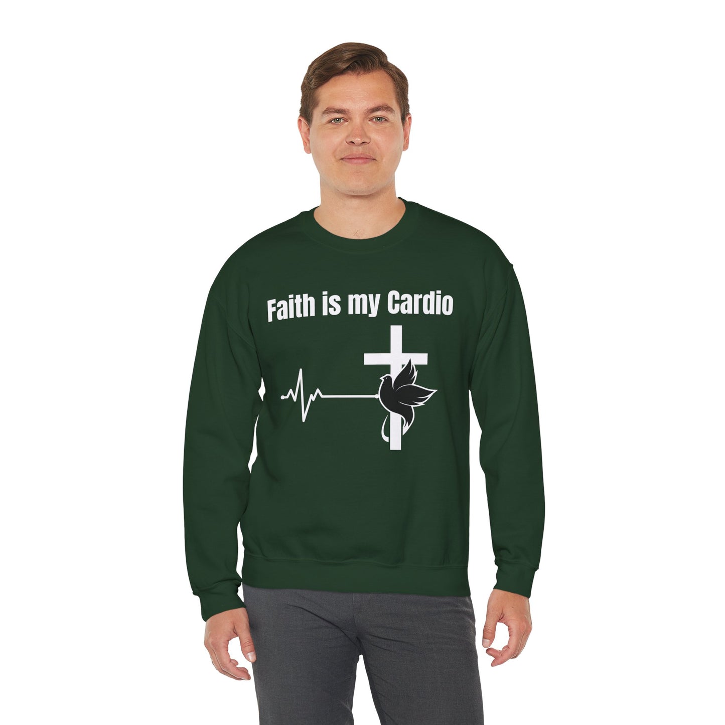 Faith Is My Cardio Heavy Blend™ Crewneck Sweatshirt