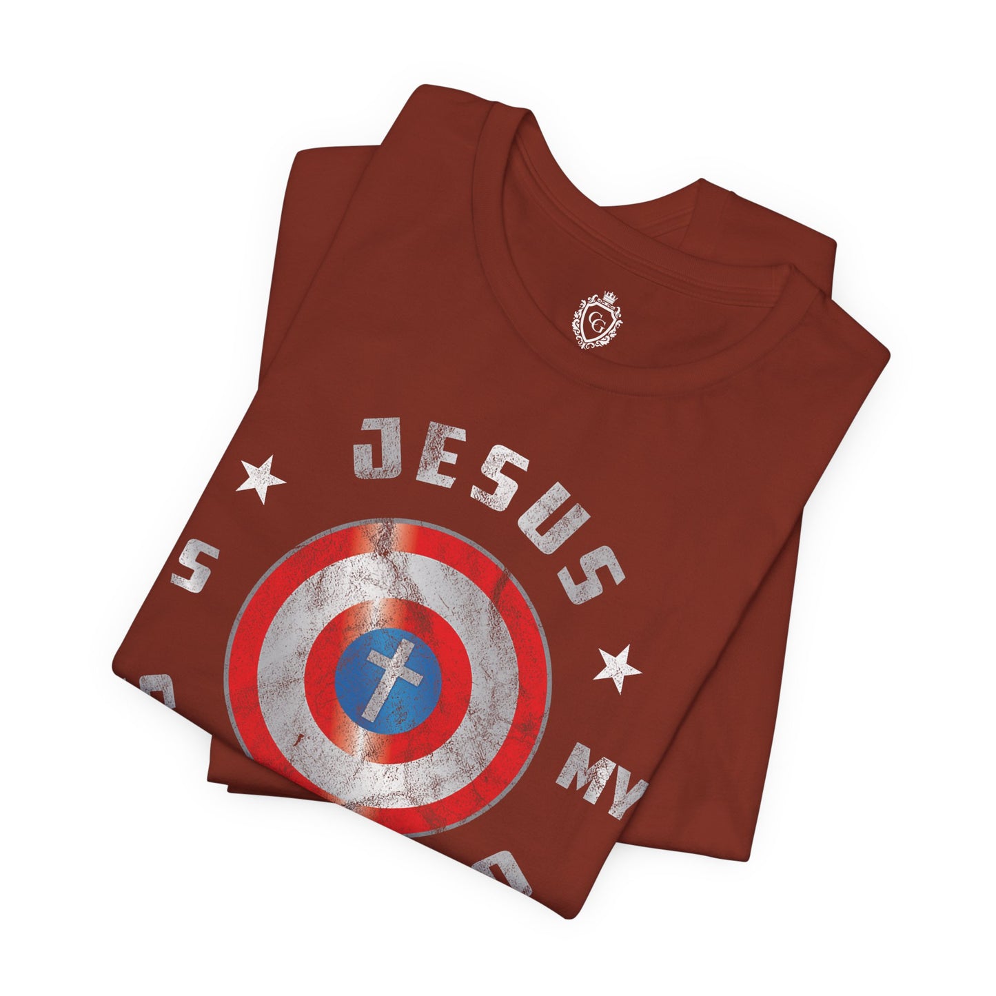 Jesus Is My Super Hero Jersey Short Sleeve Tee