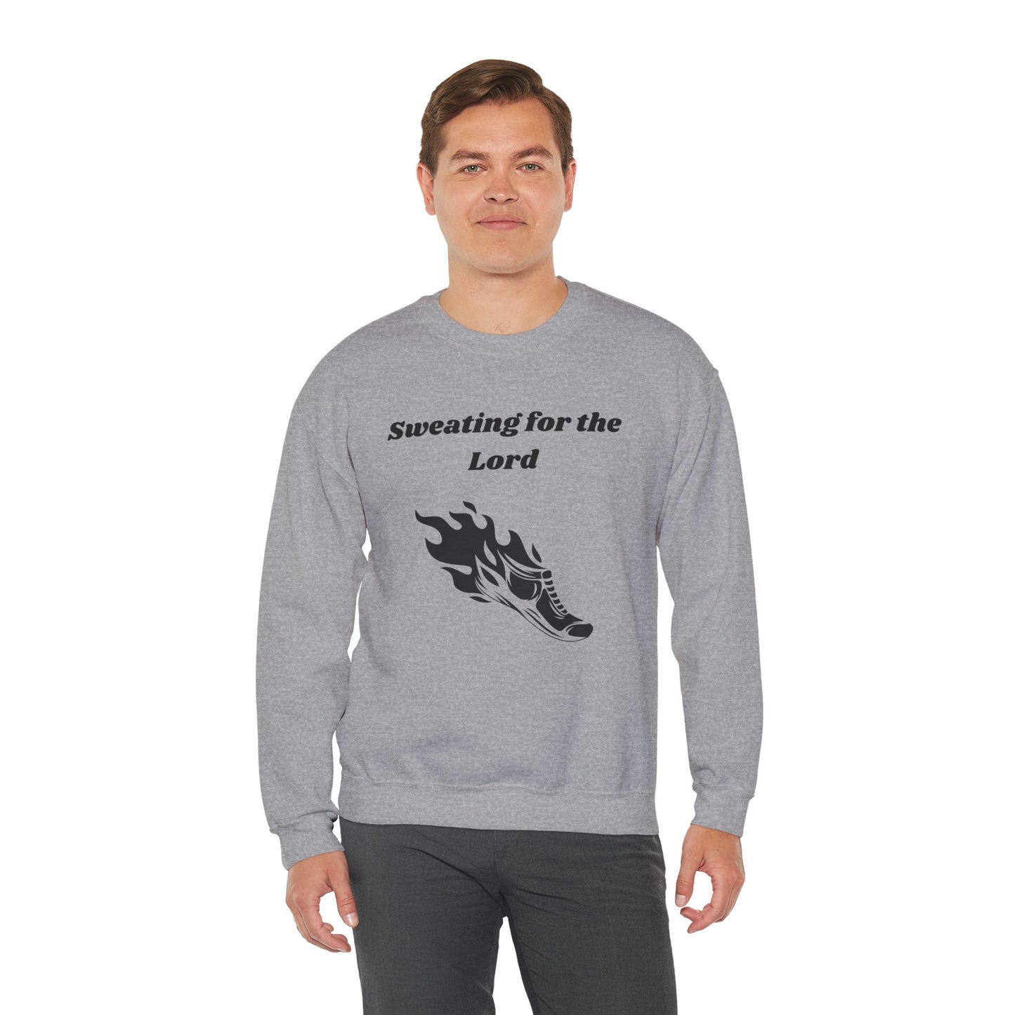 Sweating For The Lord Heavy Blend™ Crewneck Sweatshirt