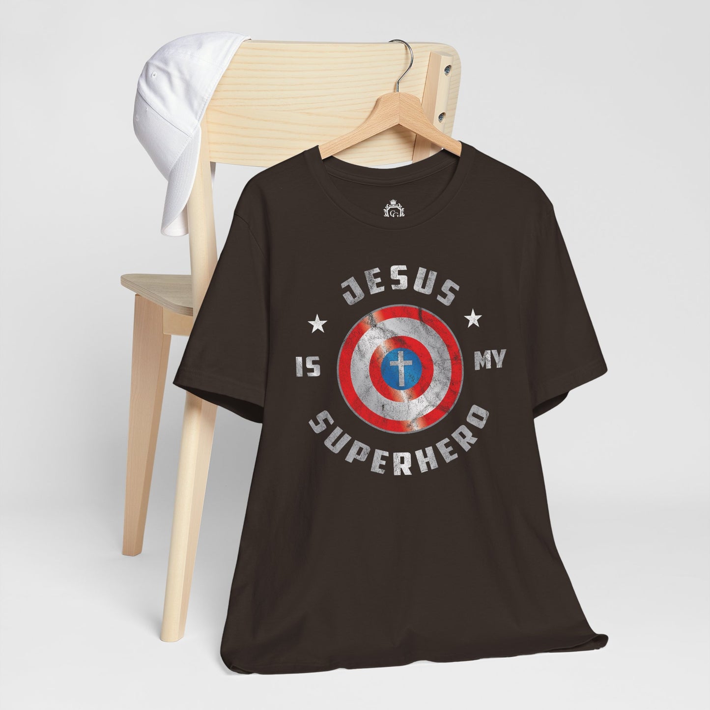 Jesus Is My Super Hero Jersey Short Sleeve Tee