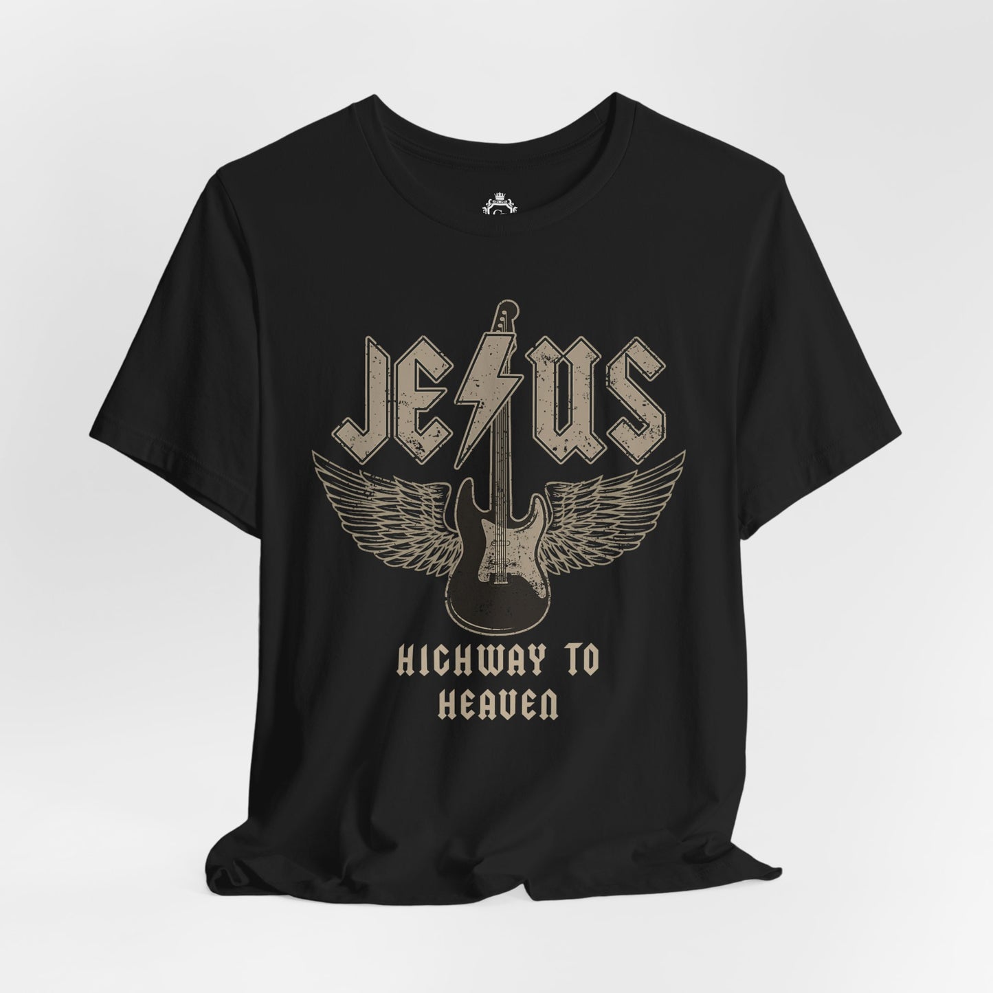 Jesus Highway To Heaven Jersey Short Sleeve Tee