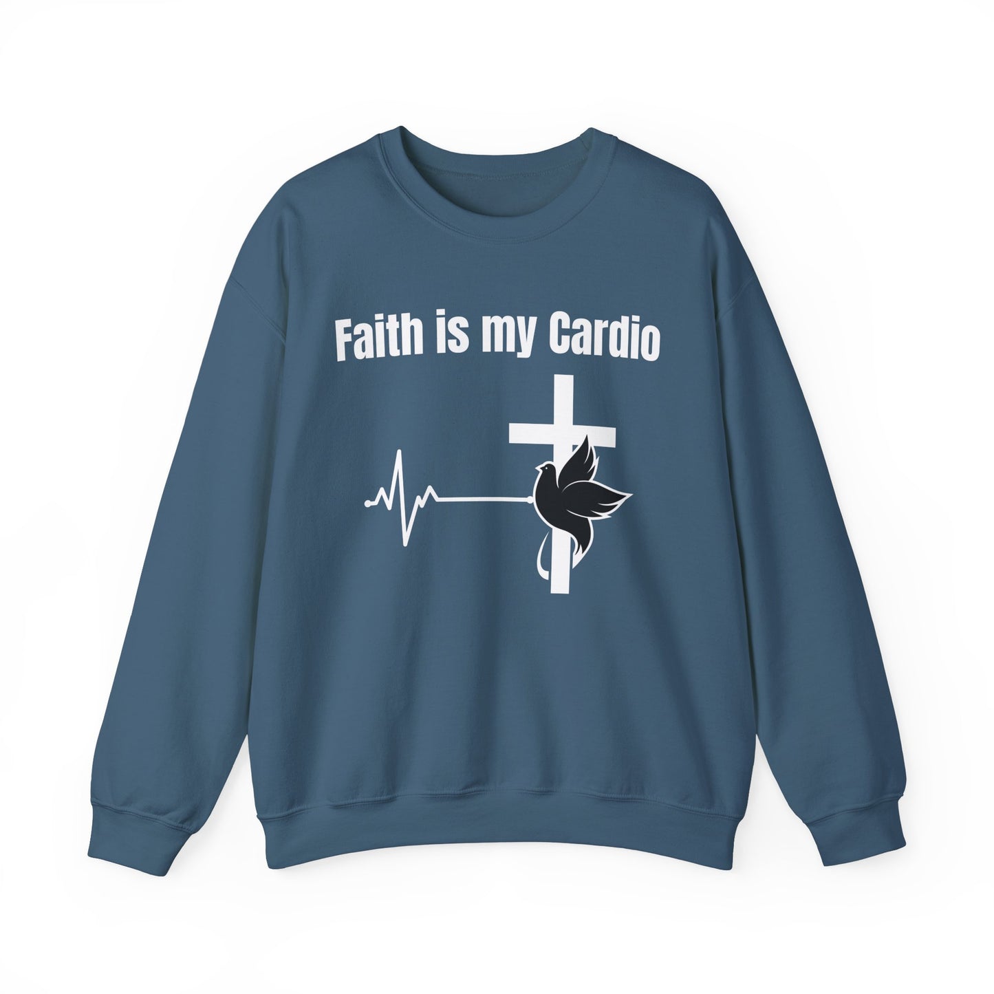 Faith Is My Cardio Heavy Blend™ Crewneck Sweatshirt