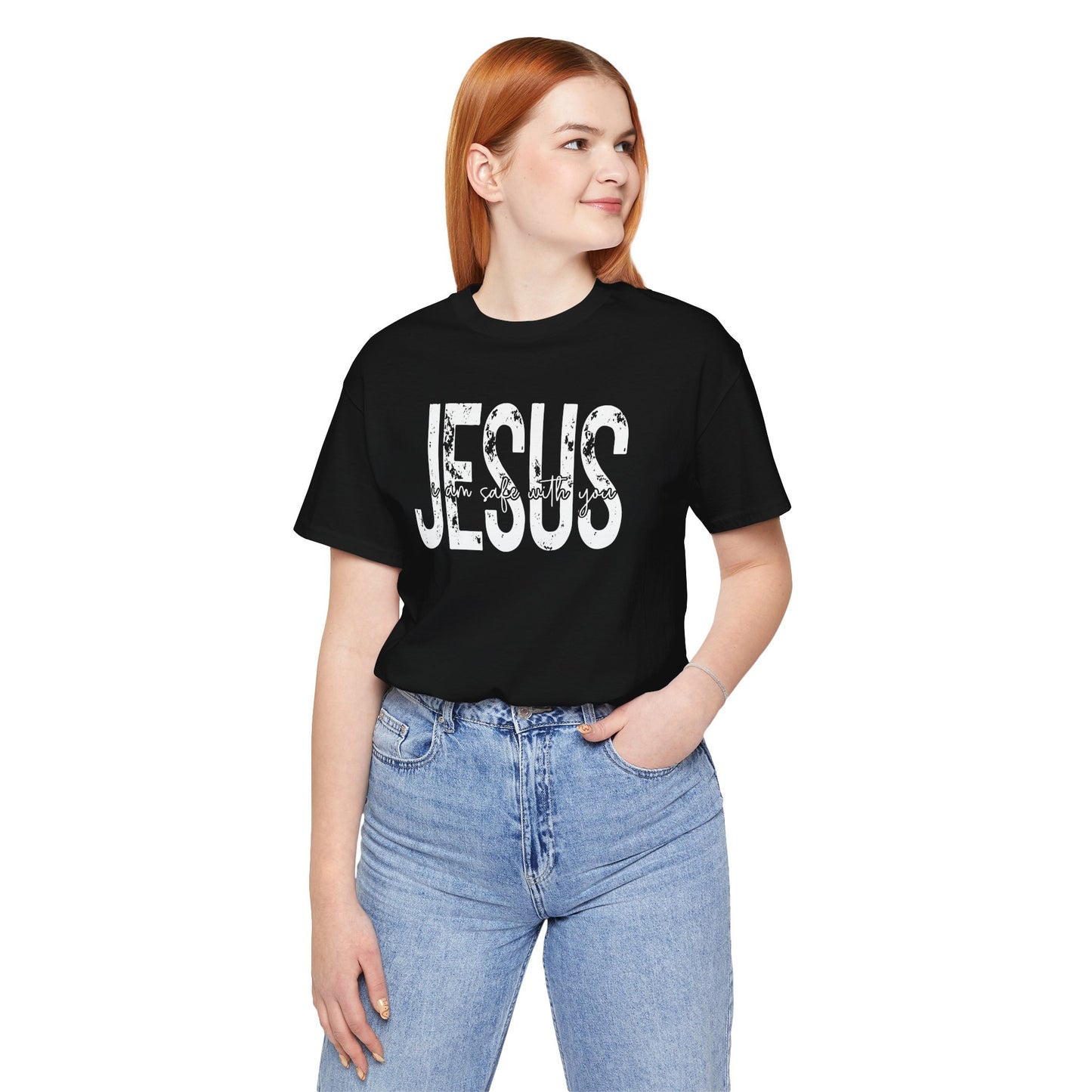 Jesus I am Safe With You Jersey Short Sleeve Tee