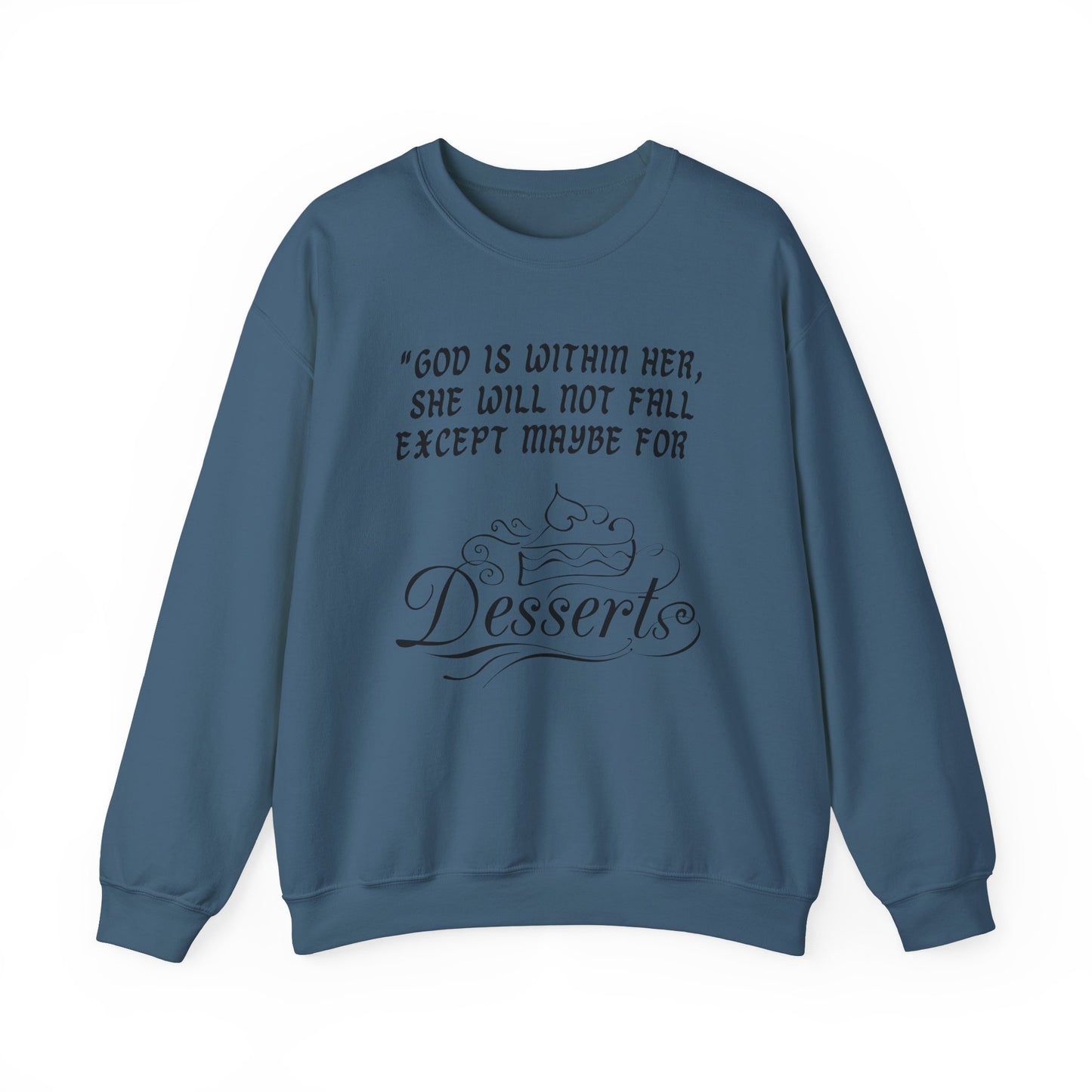 God Is Within Her Heavy Blend™ Crewneck Sweatshirt