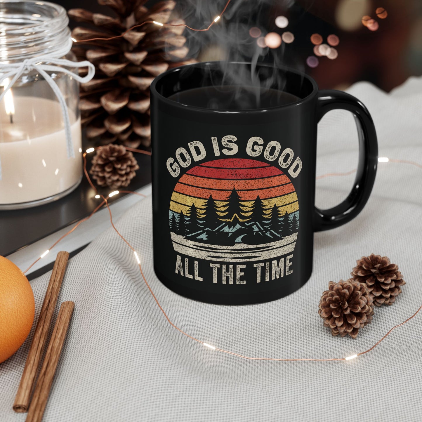 God Is Good Black Mug (11oz, 15oz)