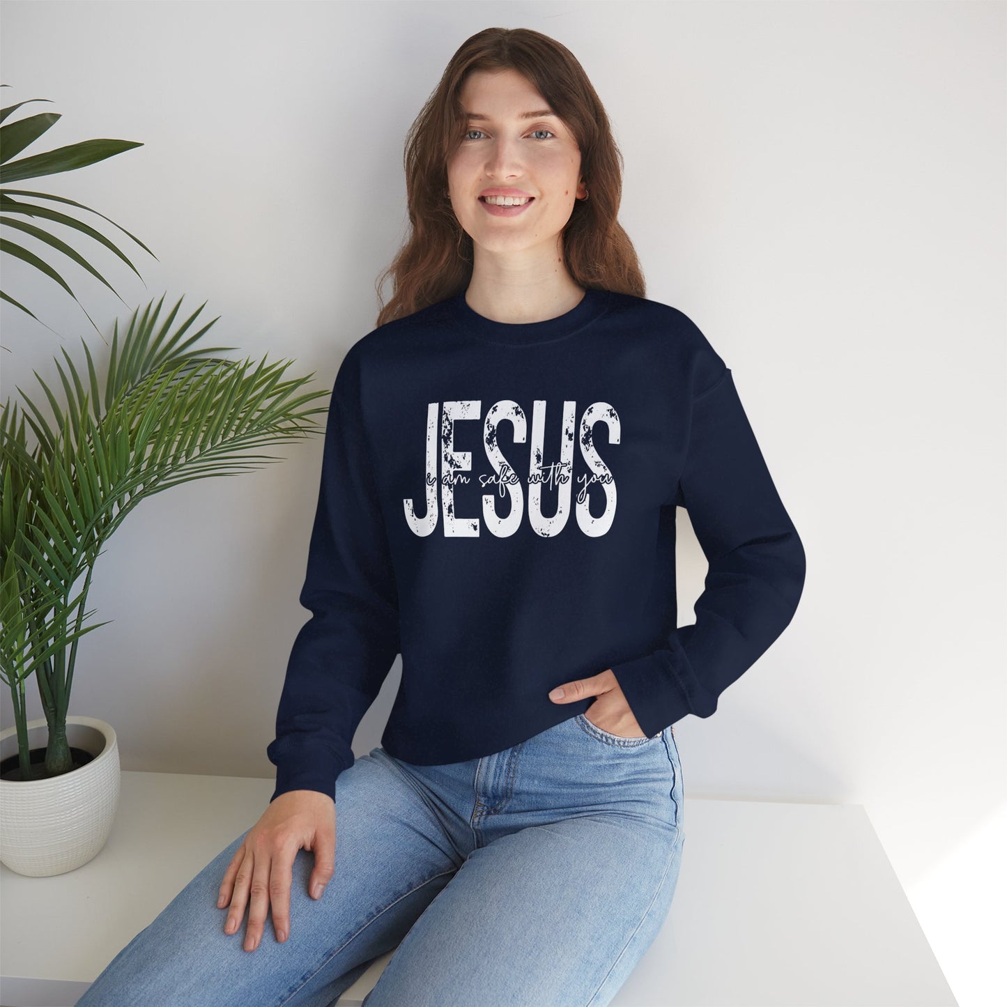 Jesus I Am Safe With You Women Sweatshirt
