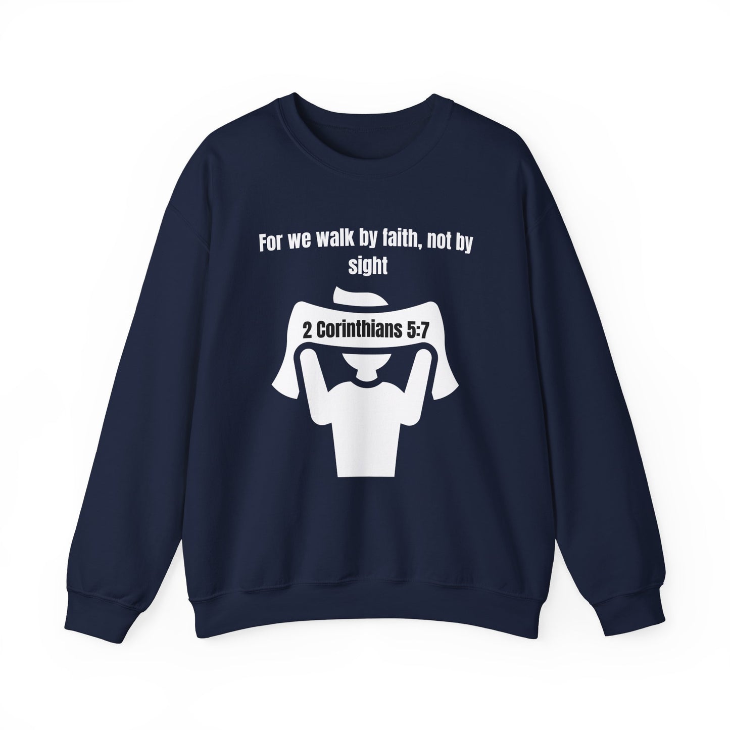 Walk by Faith Heavy Blend™ Crewneck Sweatshirt