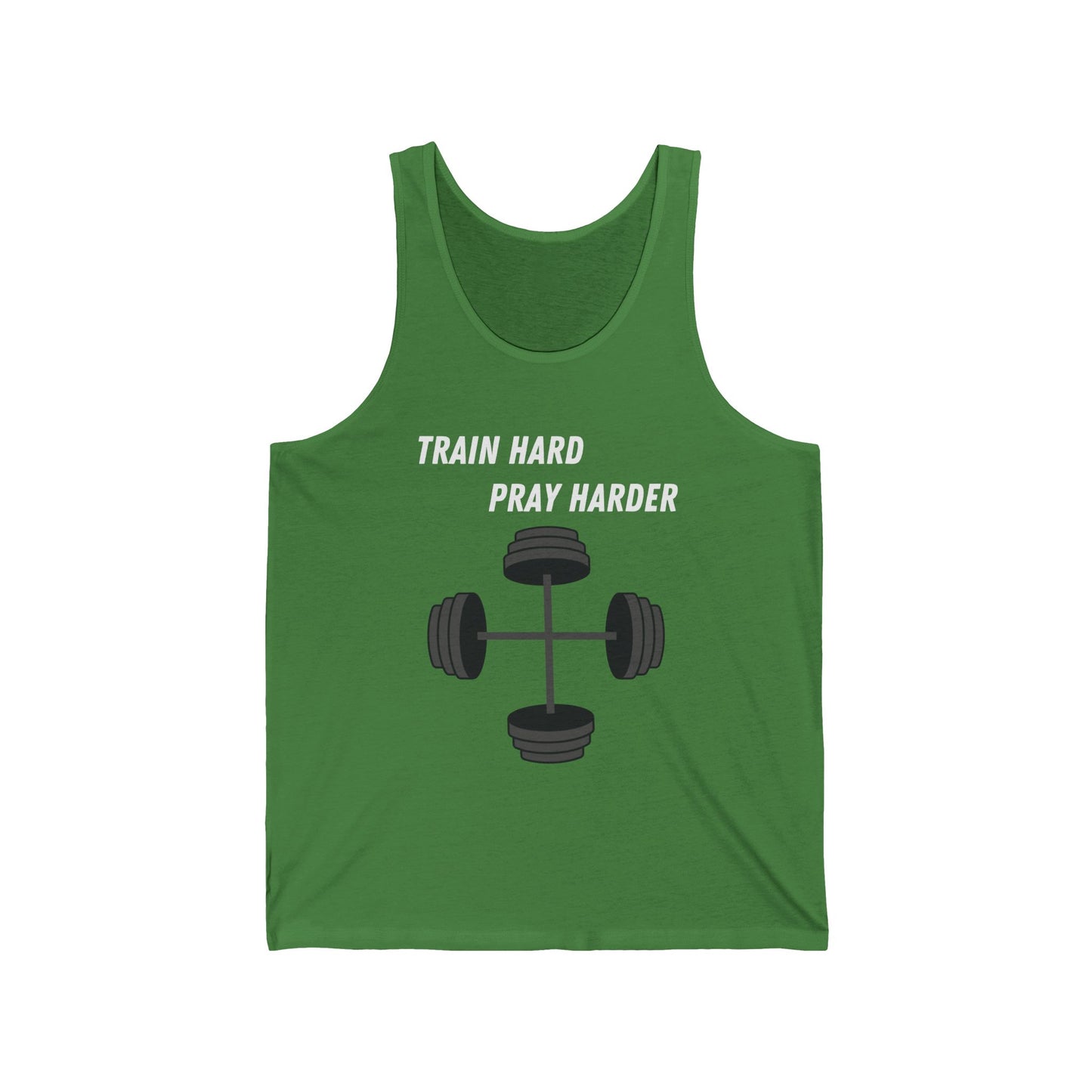 Train Hard Pray Harder Jersey Tank