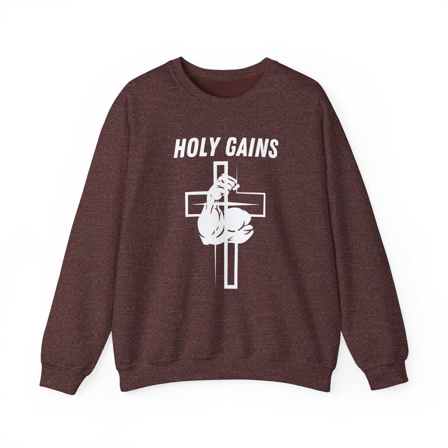 Crewneck Sweatshirt - Holy Gains Fitness Design