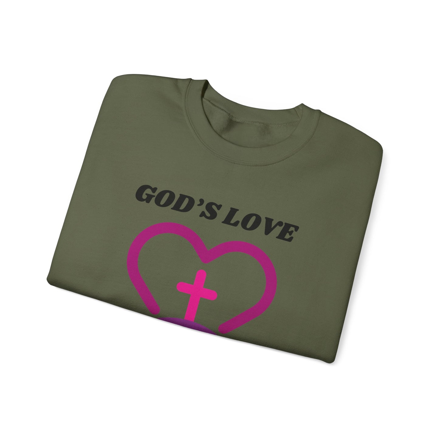 God's Love The Limit Does Not Exist Heavy Blend™ Crewneck Sweatshirt