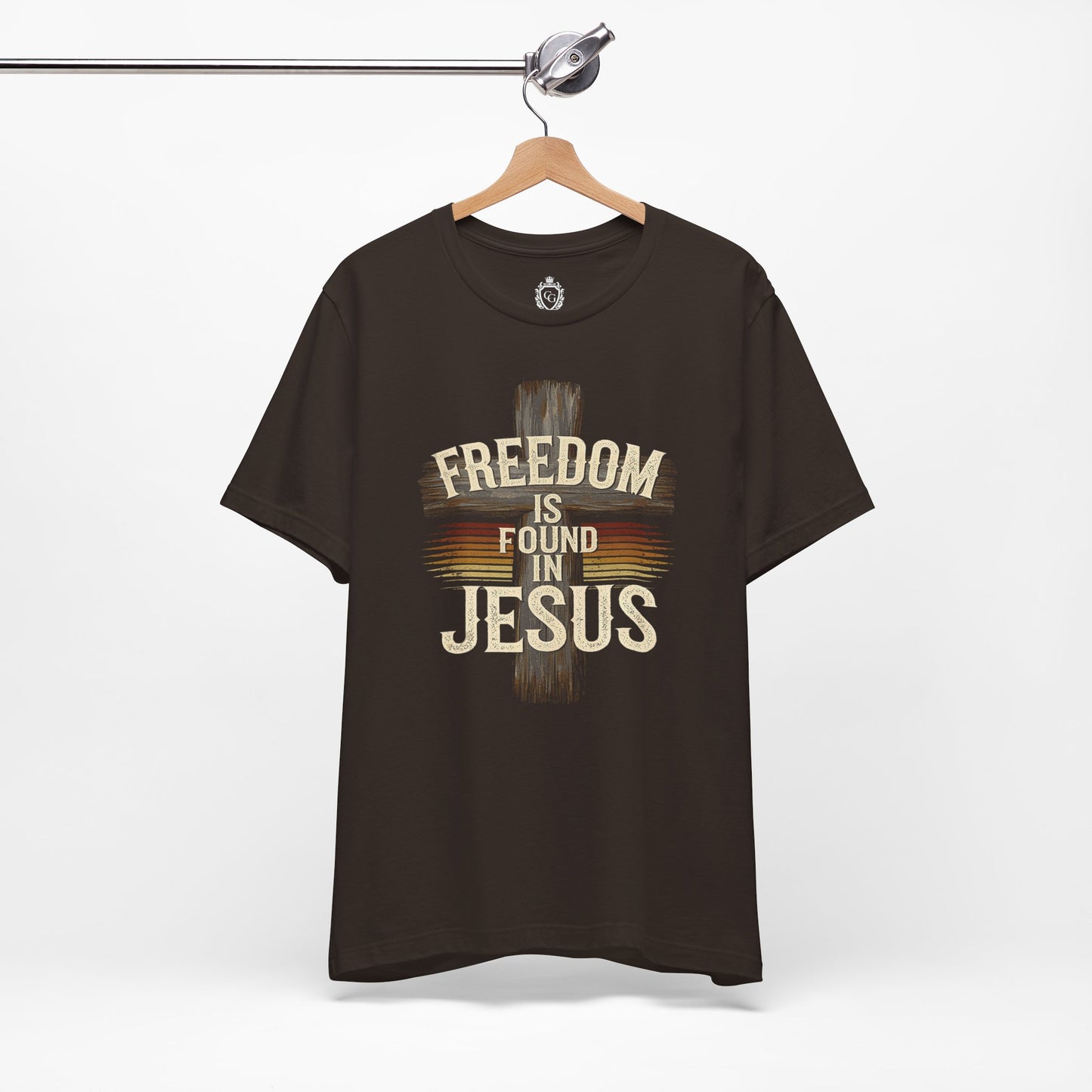 Freedom in found in Jesus Jersey Short Sleeve Tee