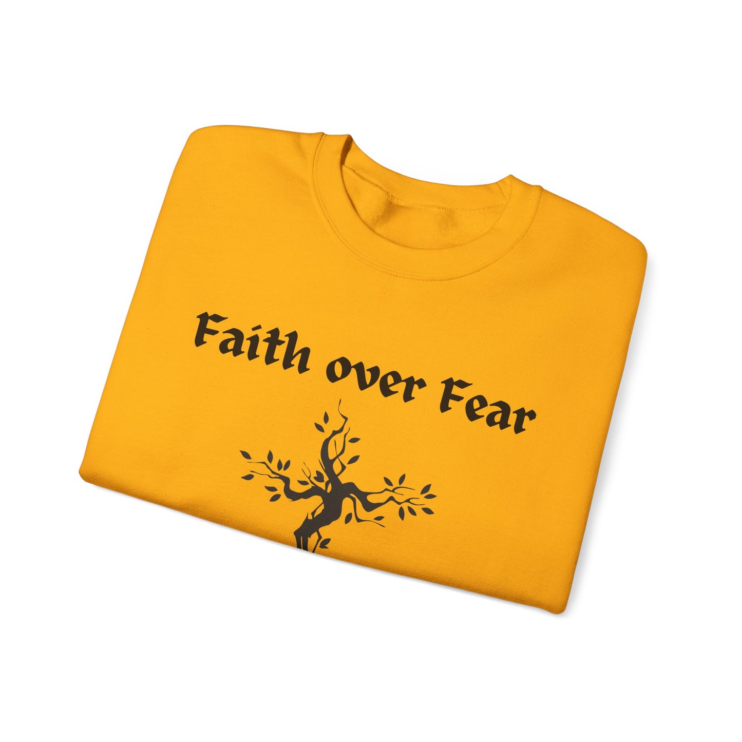 Faith over Fear Heavy Blend™ Crewneck Sweatshirt