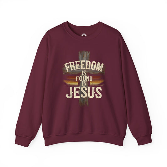 Freedom Is Found In Jesus Women Sweatshirt