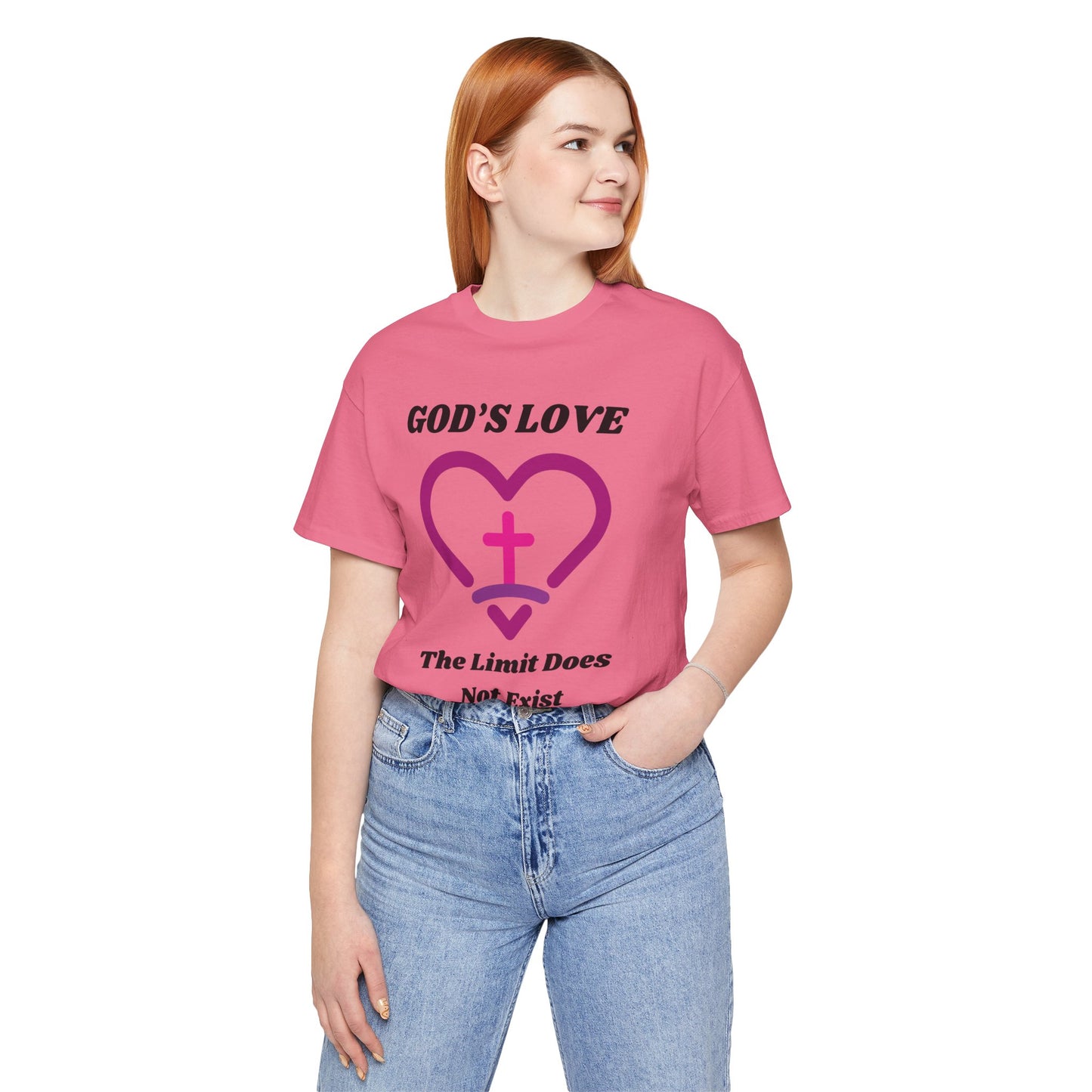 God's Love The Limit Does Not Exist Jersey Short Sleeve Tee