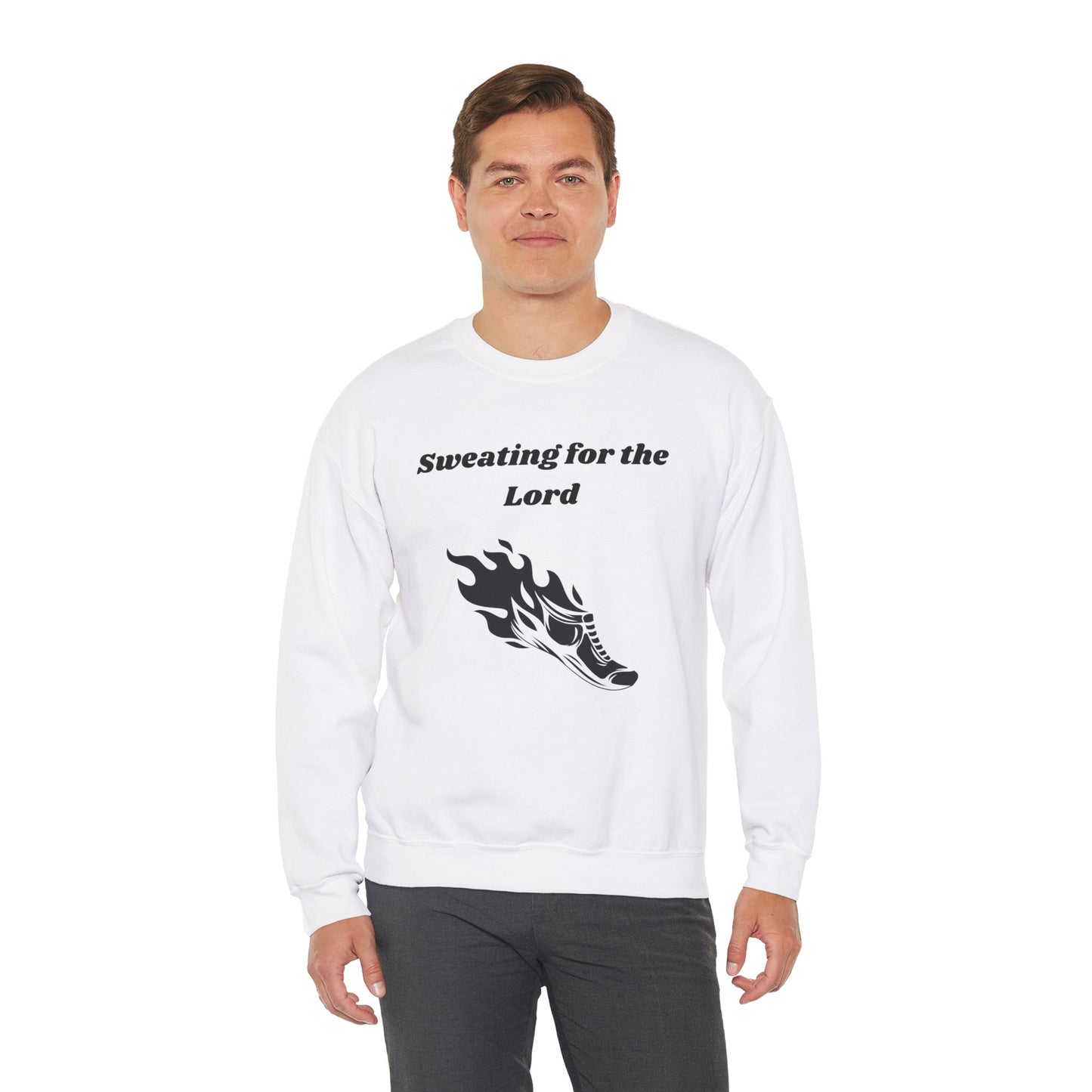 Sweating For The Lord Heavy Blend™ Crewneck Sweatshirt