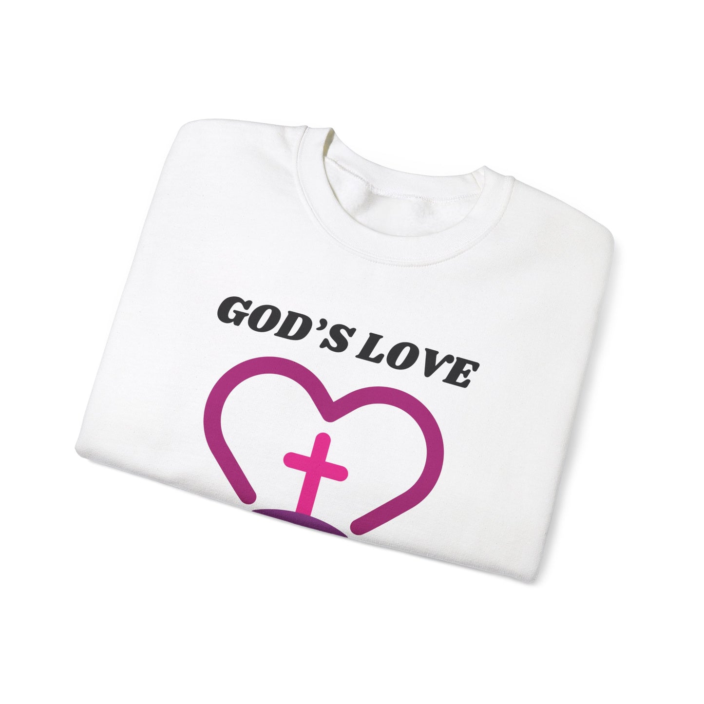 God's Love The Limit Does Not Exist Heavy Blend™ Crewneck Sweatshirt