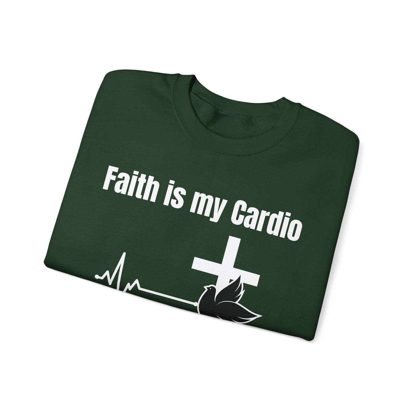 Faith Is My Cardio Heavy Blend™ Crewneck Sweatshirt