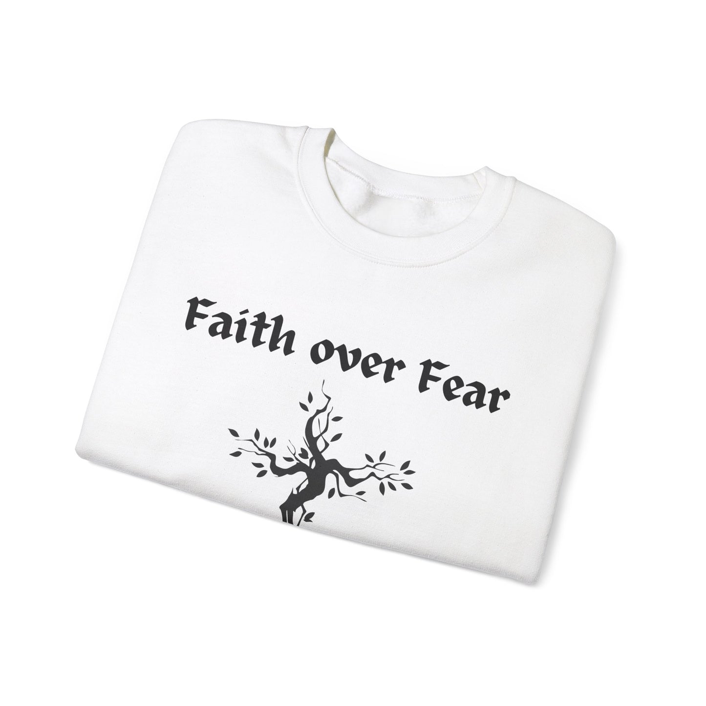 Faith over Fear Heavy Blend™ Crewneck Sweatshirt