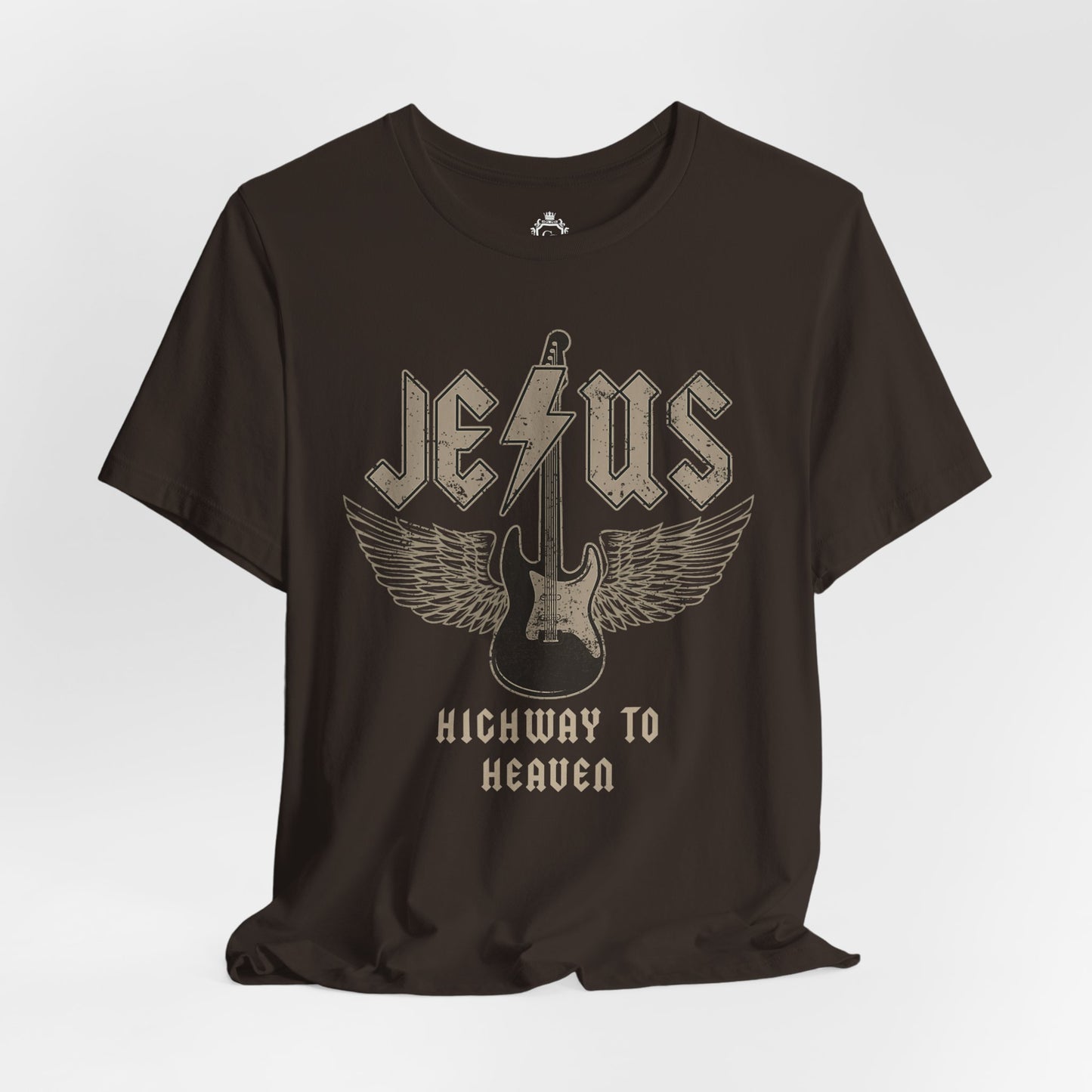 Jesus Highway To Heaven Jersey Short Sleeve Tee