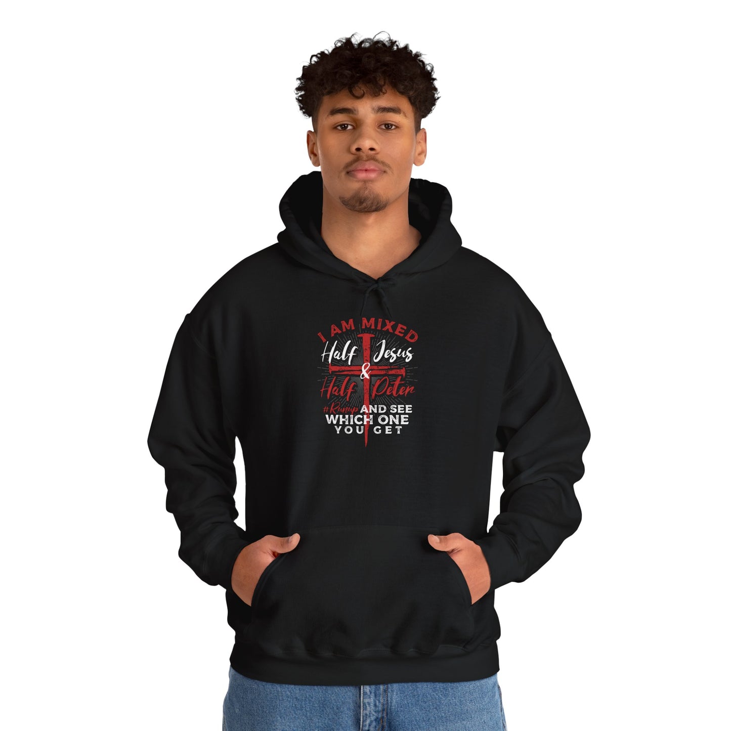 Heavy Blend Hoodie - Half Jesus Half Peter