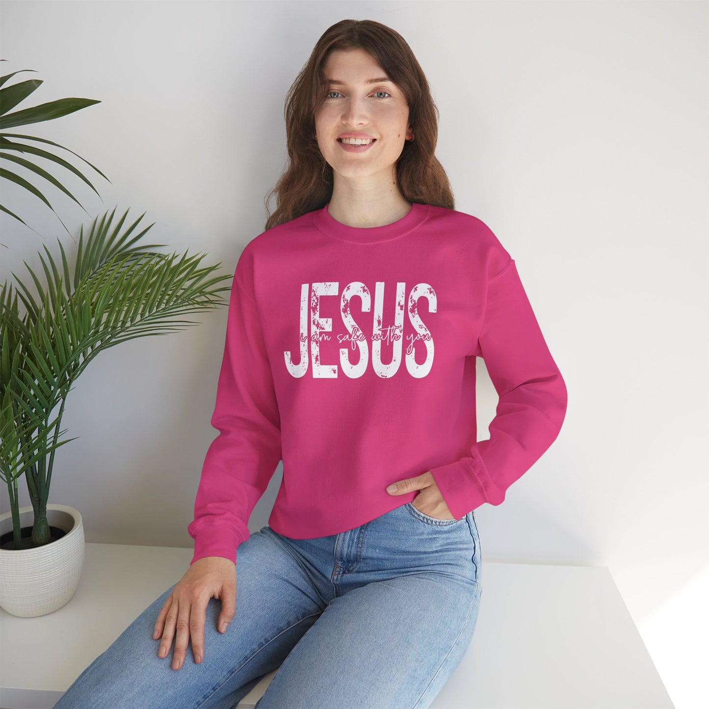 Jesus I Am Safe With You Women Sweatshirt