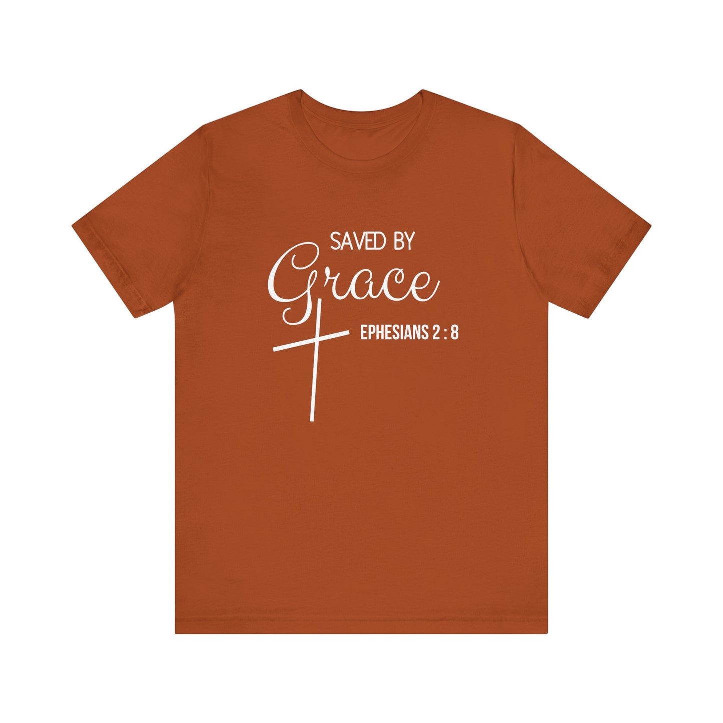 Saved By Grace Jersey Short Sleeve Tee