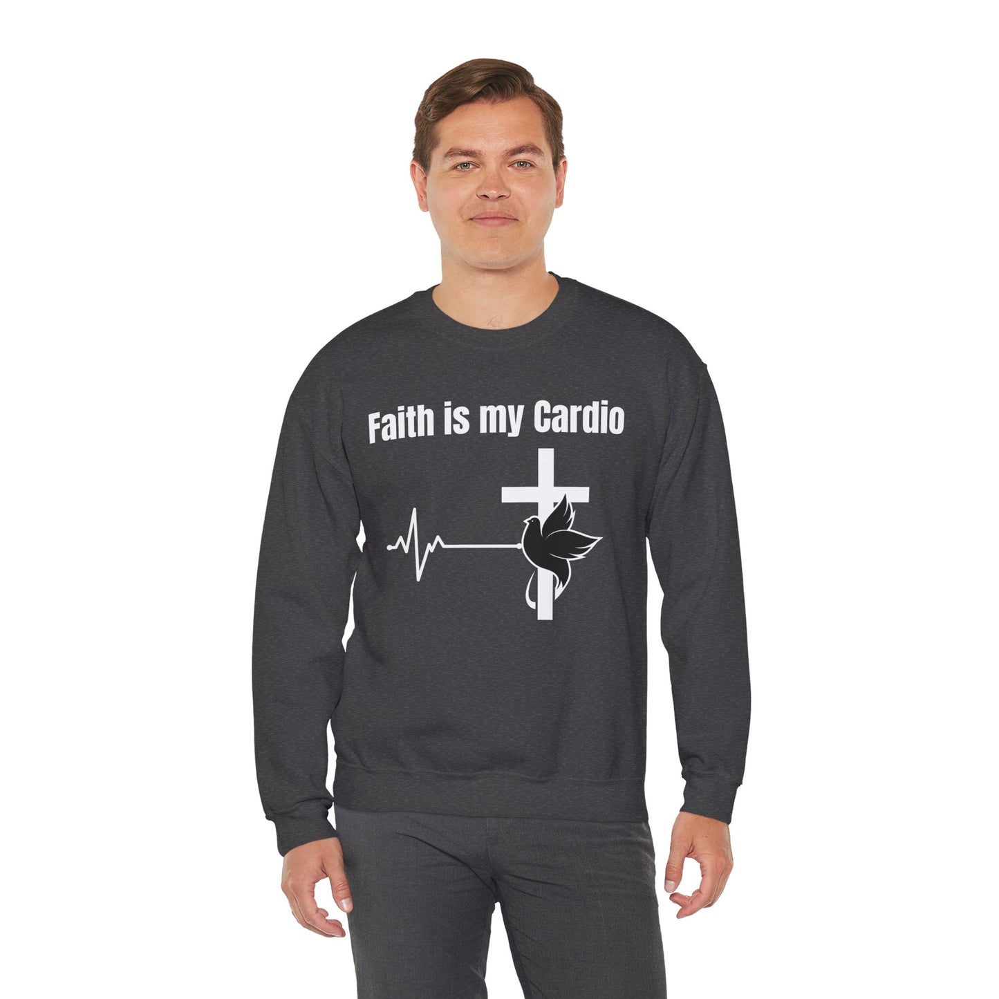 Faith Is My Cardio Heavy Blend™ Crewneck Sweatshirt