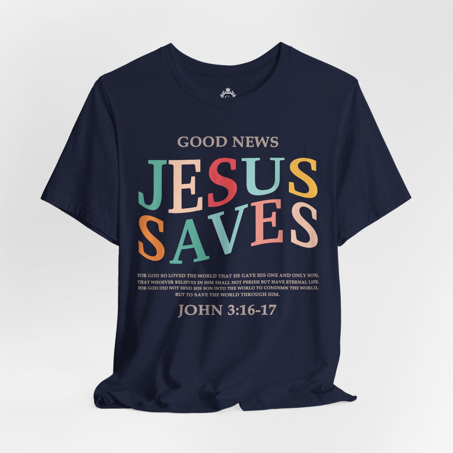 Jesus Saves Jersey Short Sleeve Tee