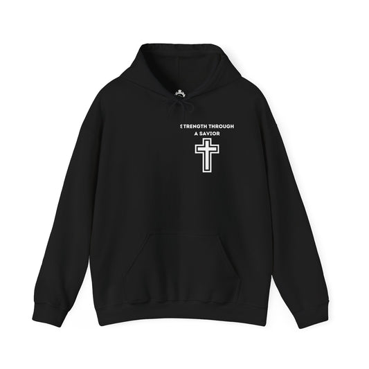 Heavy Blend Hoodie - Strength Through A Savior