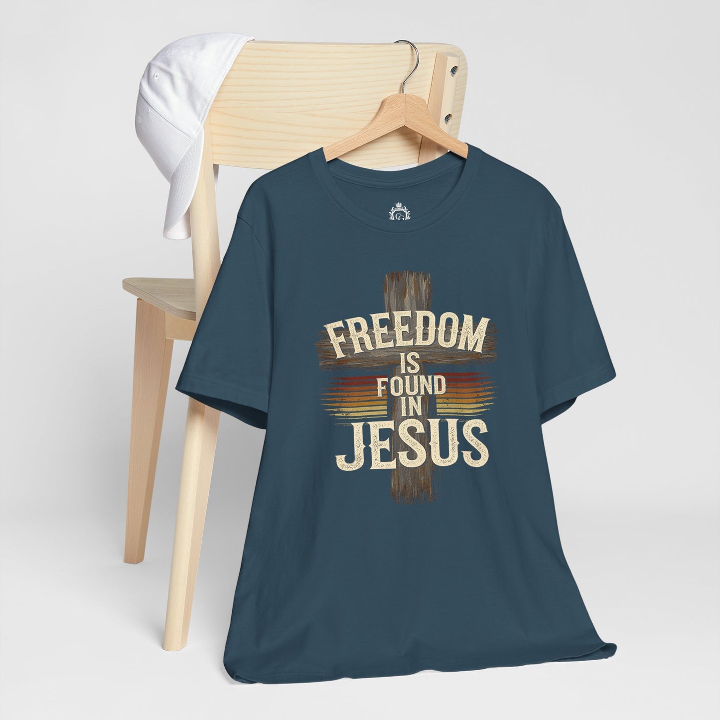 Freedom in found in Jesus Jersey Short Sleeve Tee