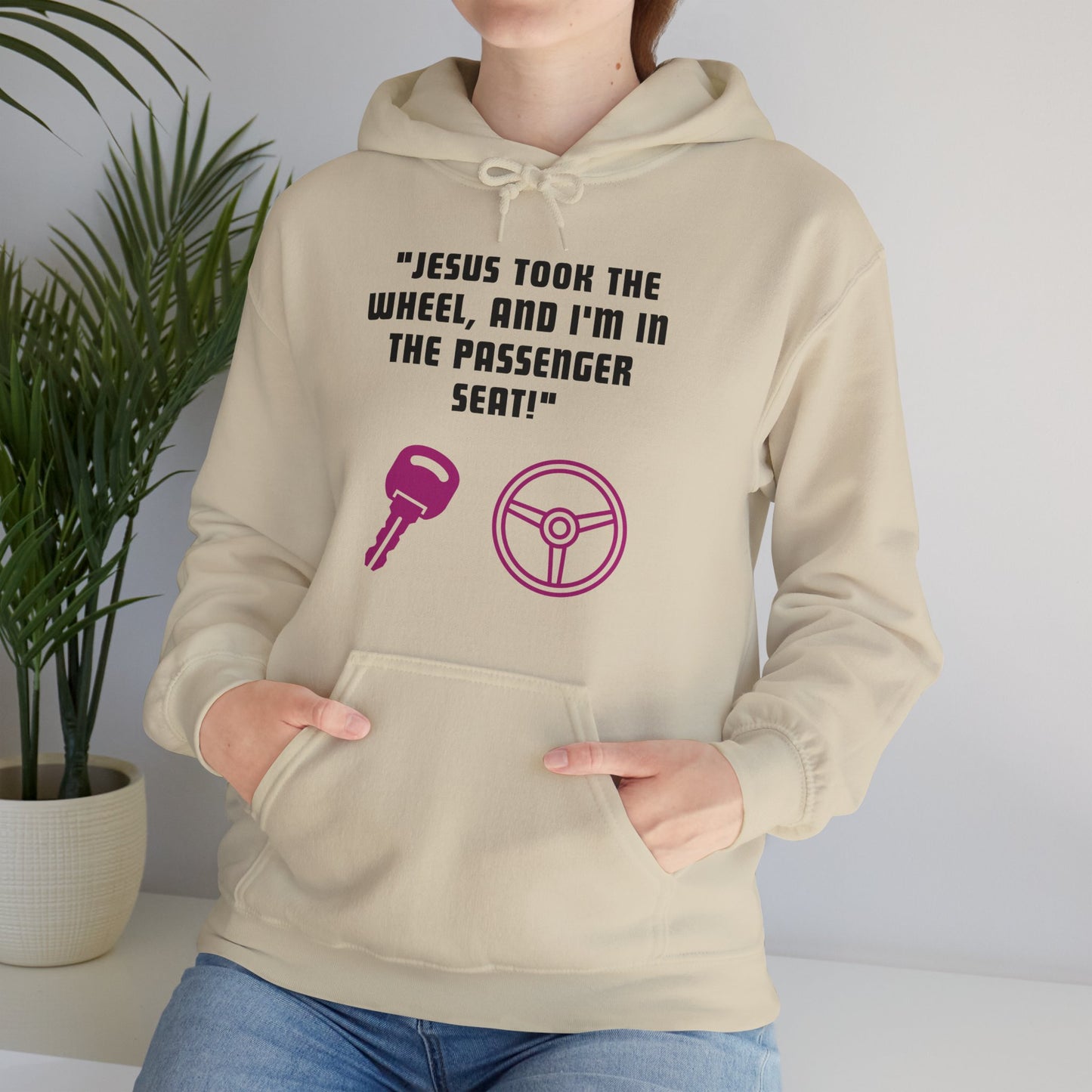 Jesus Took The Wheel Heavy Blend™ Hooded Sweatshirt