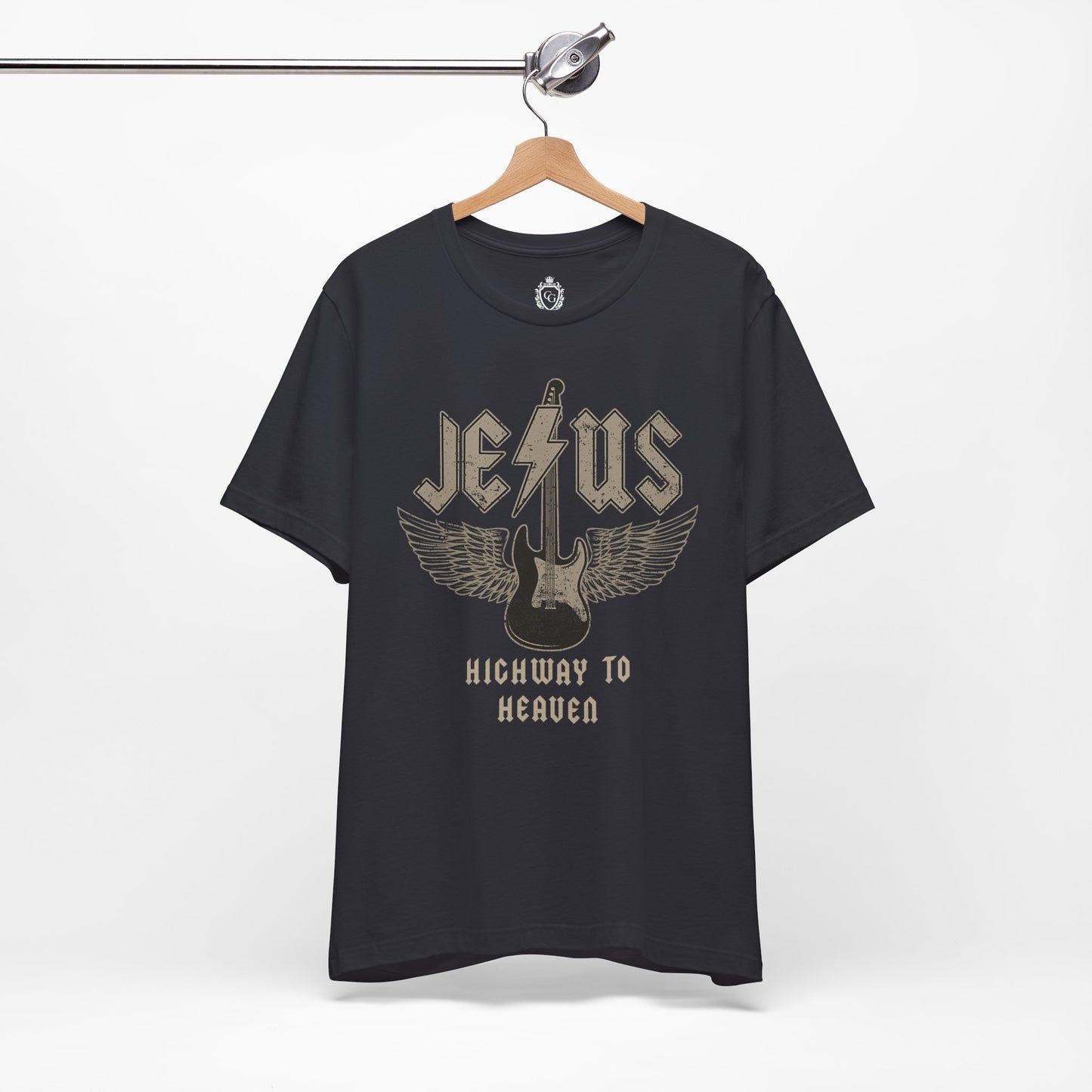 Jesus Highway To Heaven Jersey Short Sleeve Tee
