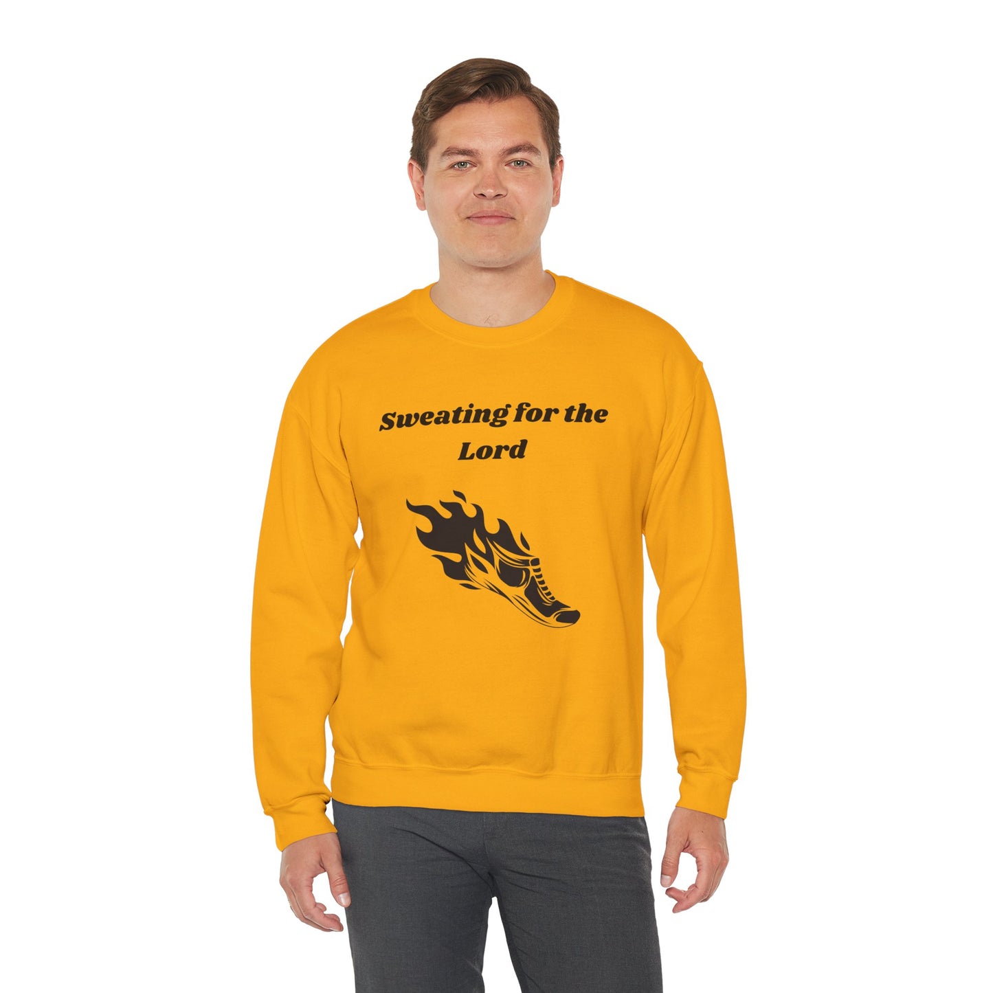 Sweating For The Lord Heavy Blend™ Crewneck Sweatshirt