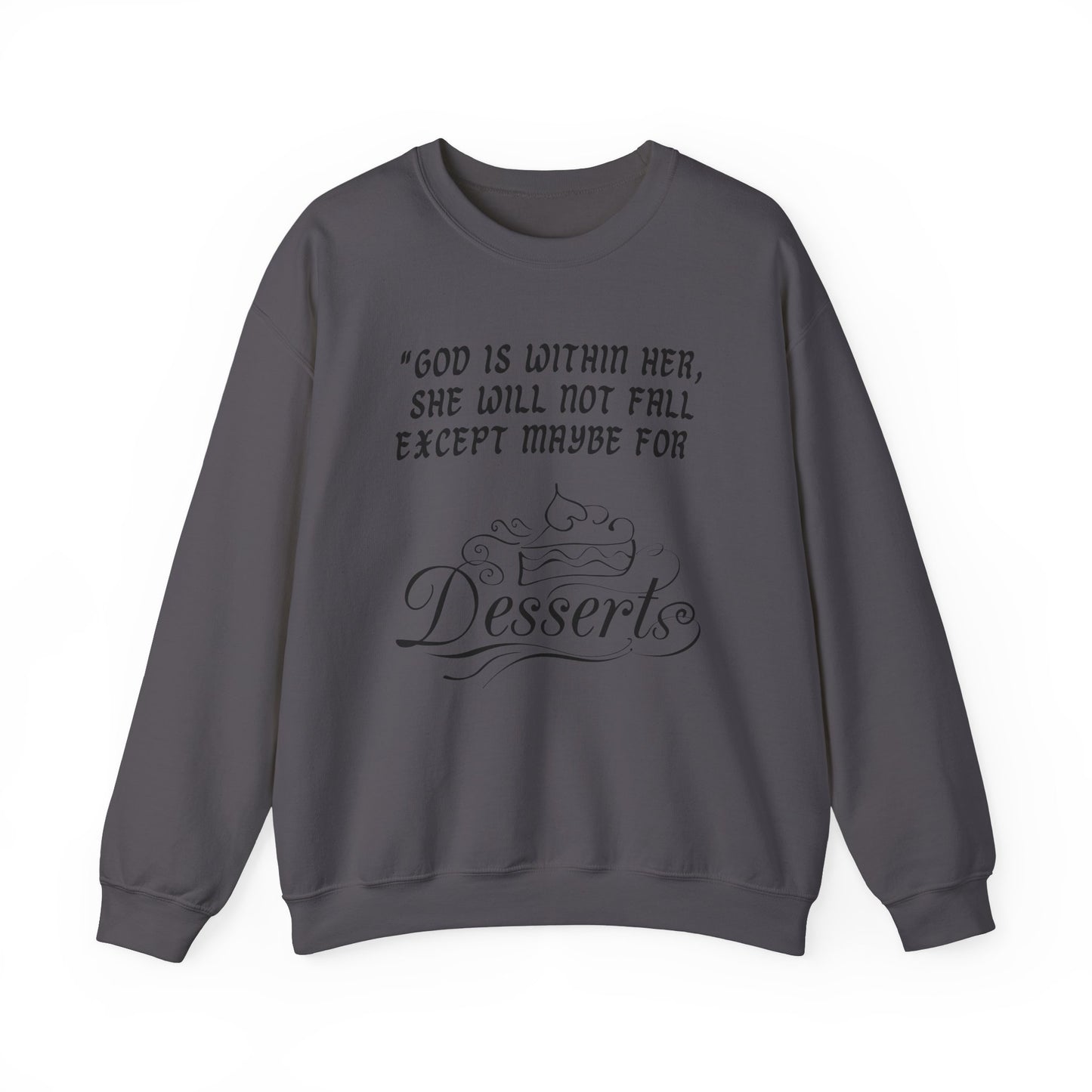 God Is Within Her Heavy Blend™ Crewneck Sweatshirt