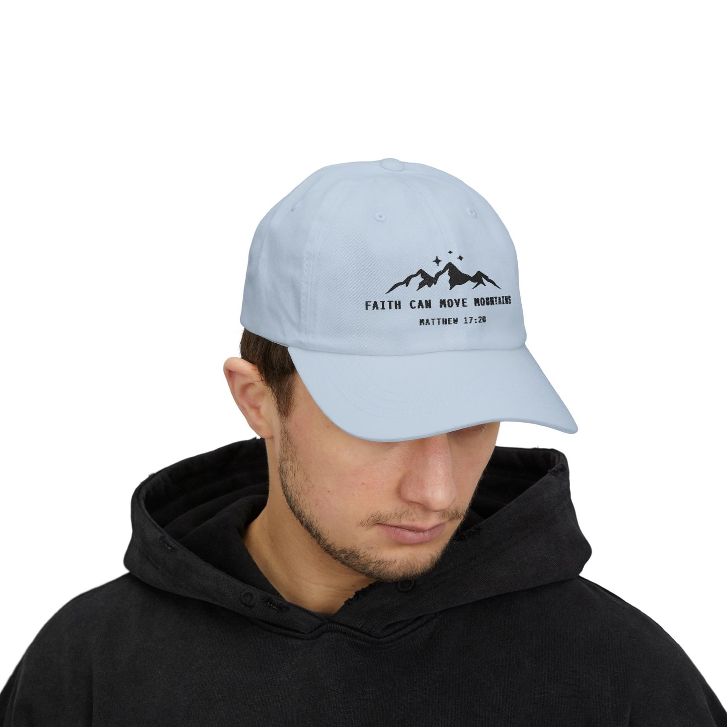 Faith Can Move Mountains Embroidered Cap