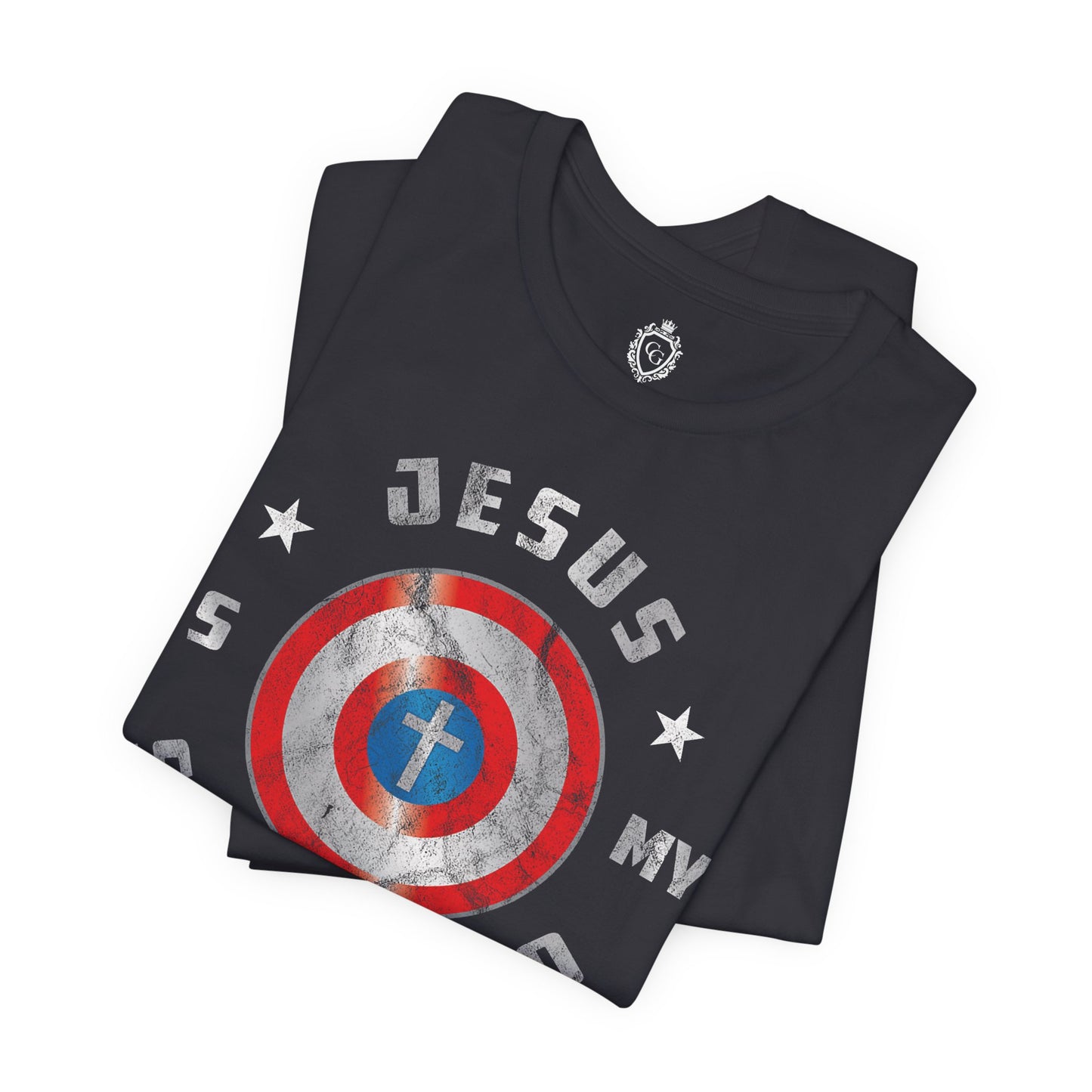 Jesus Is My Super Hero Jersey Short Sleeve Tee