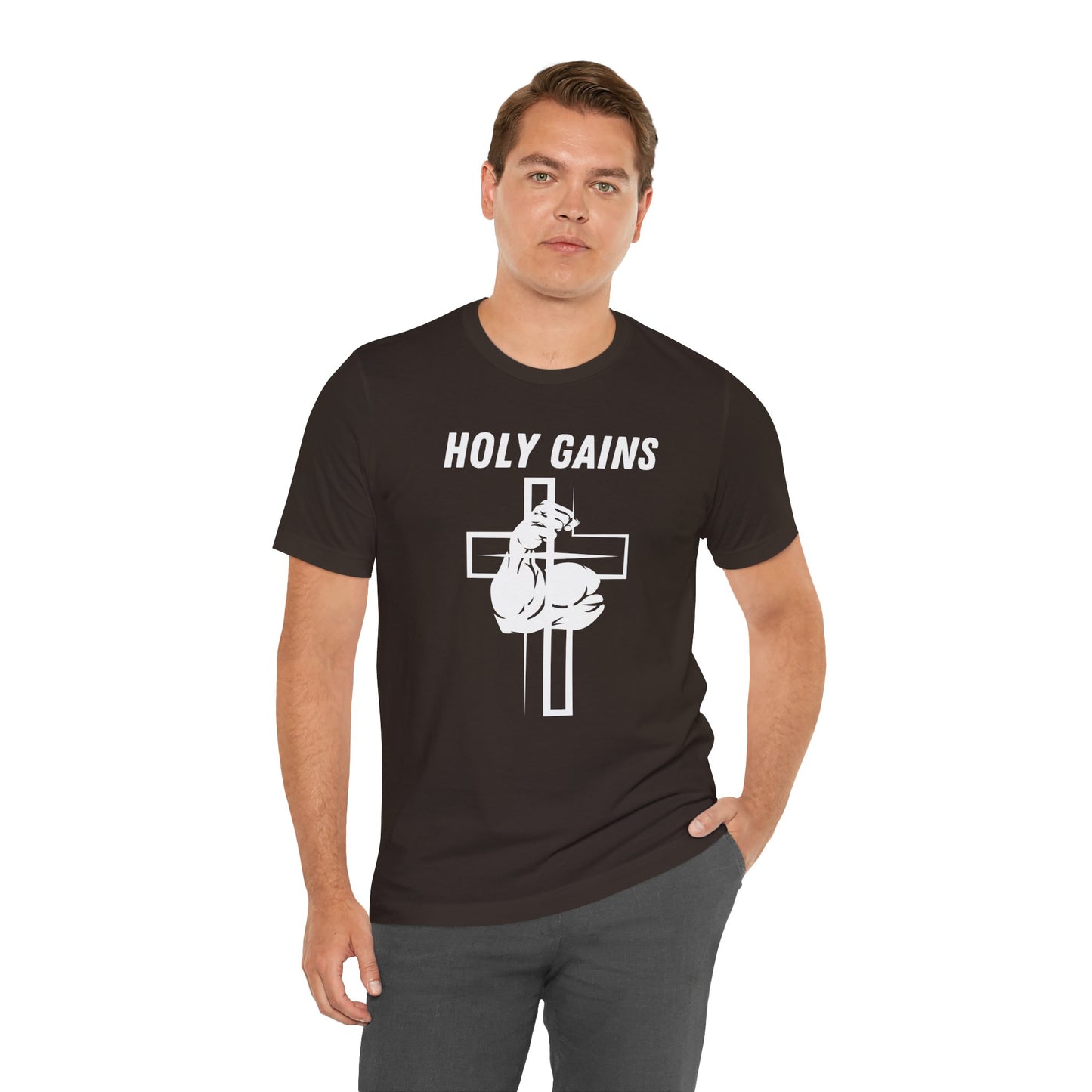Holy Gains Jersey Short Sleeve Tee