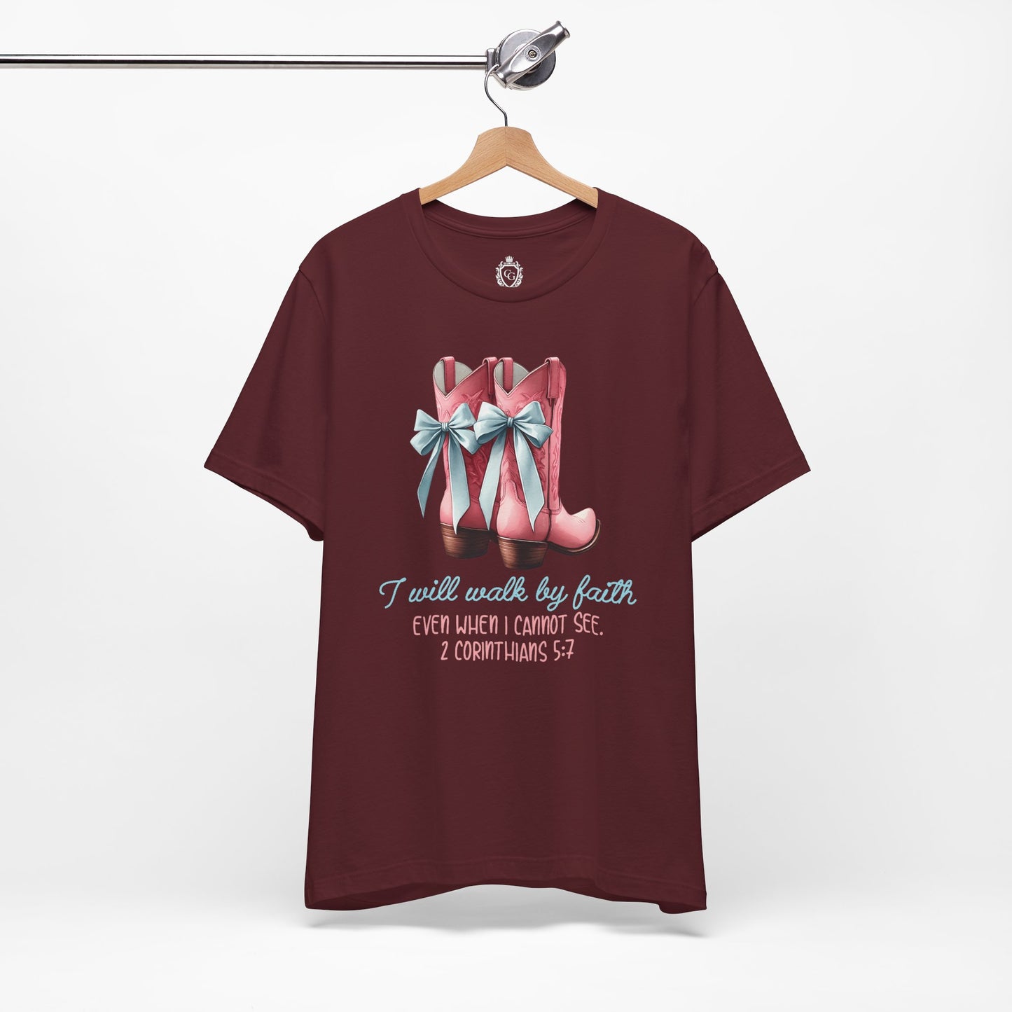 Walk By Faith Jersey Short Sleeve Tee